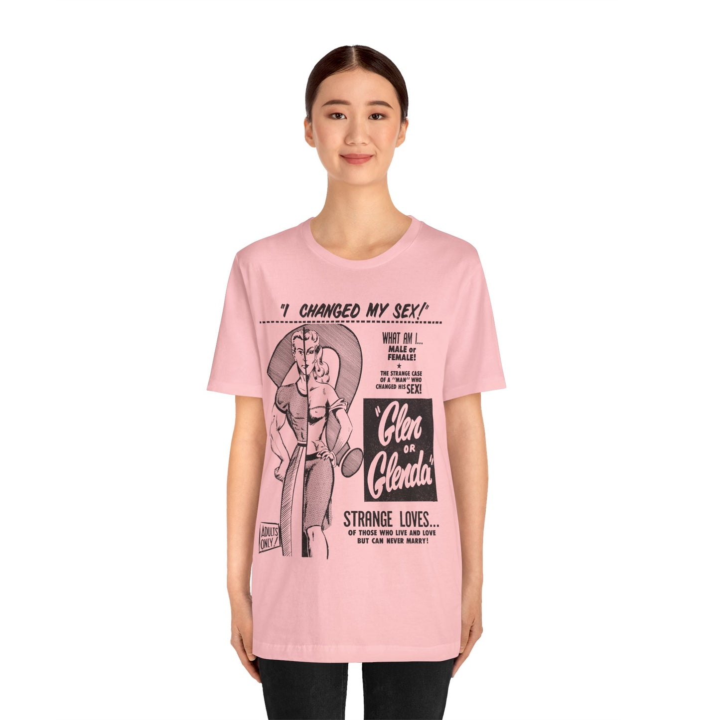 Glen or Glenda? (Large scale graphic with vintage print effect/Ed Wood Shirt)
