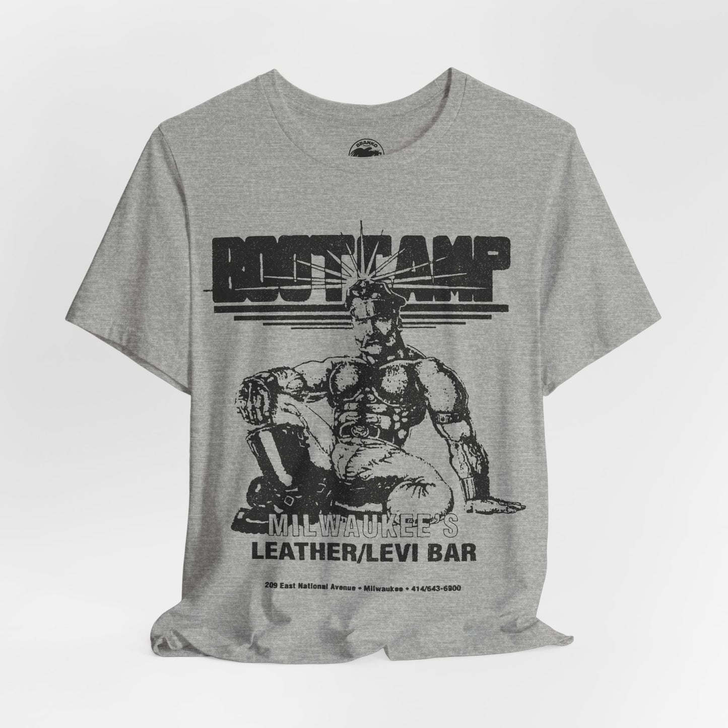 Boot Camp Saloon (Milwaukee Leather and Levi Bar/1984-2011/Early 90's Logo with Vintage Effect)