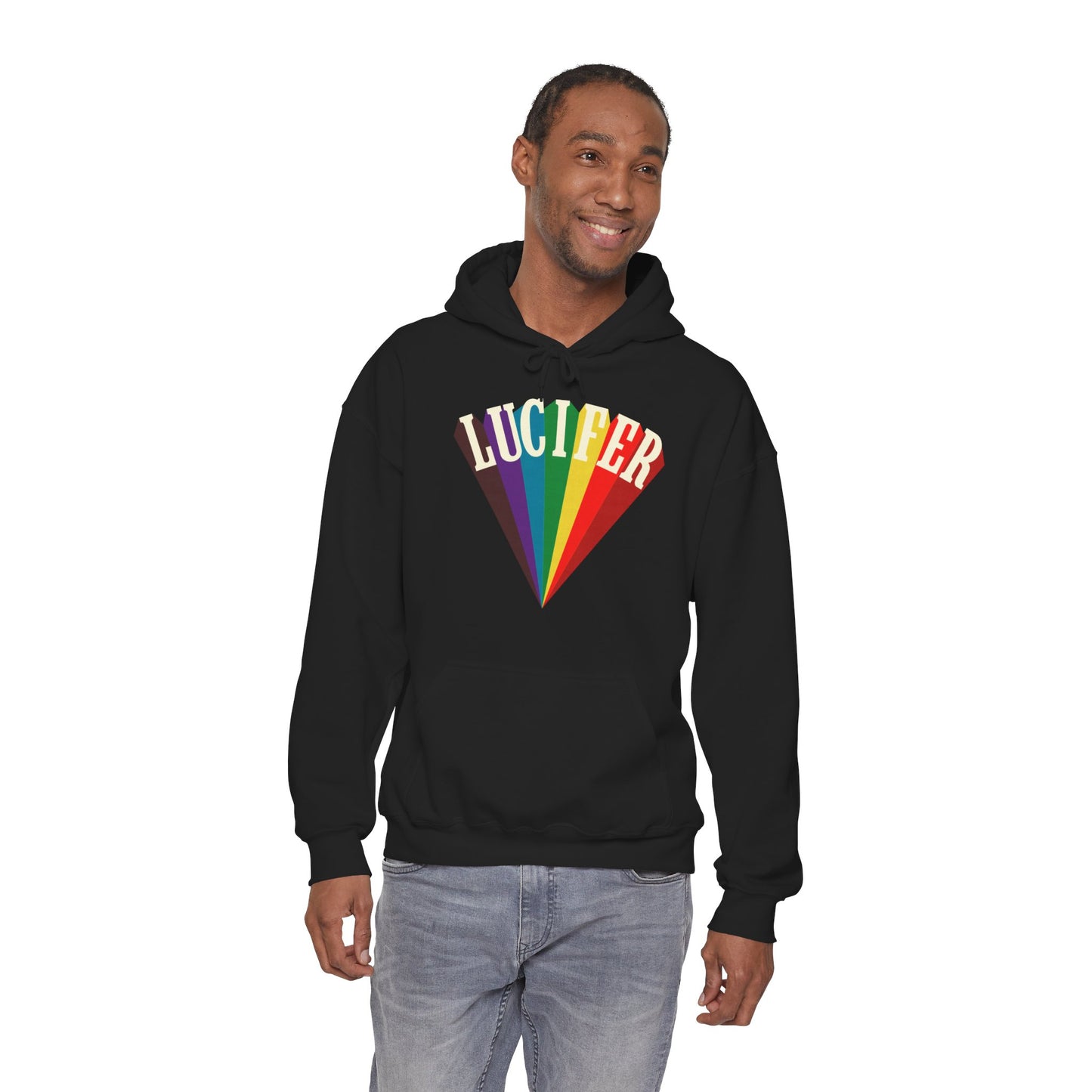 Lucifer Rising Hoodie (Lucifer Rising Rainbow/Kenneth Anger Lucifer Rising)