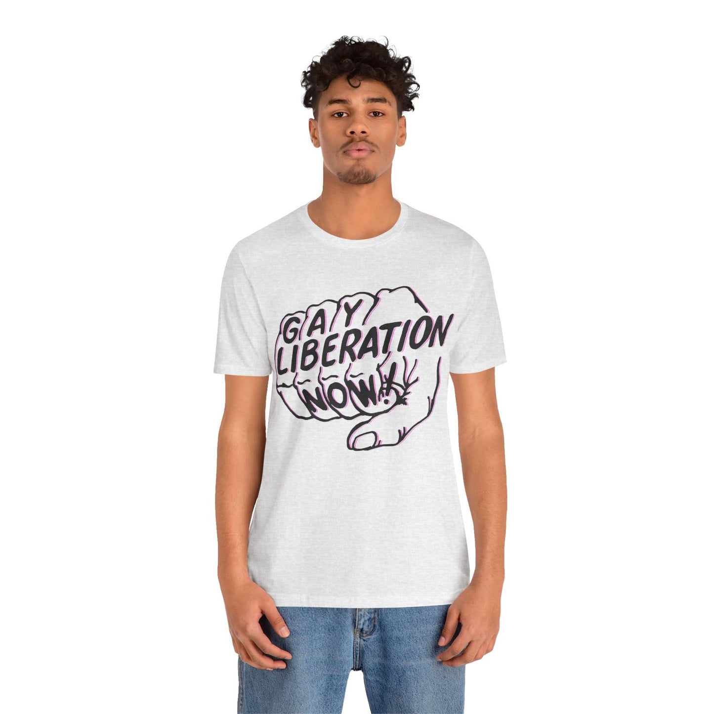 Gay Liberation Now! (Replica 70's Gay Rights Shirt/Vintage Gay Protest Shirt)