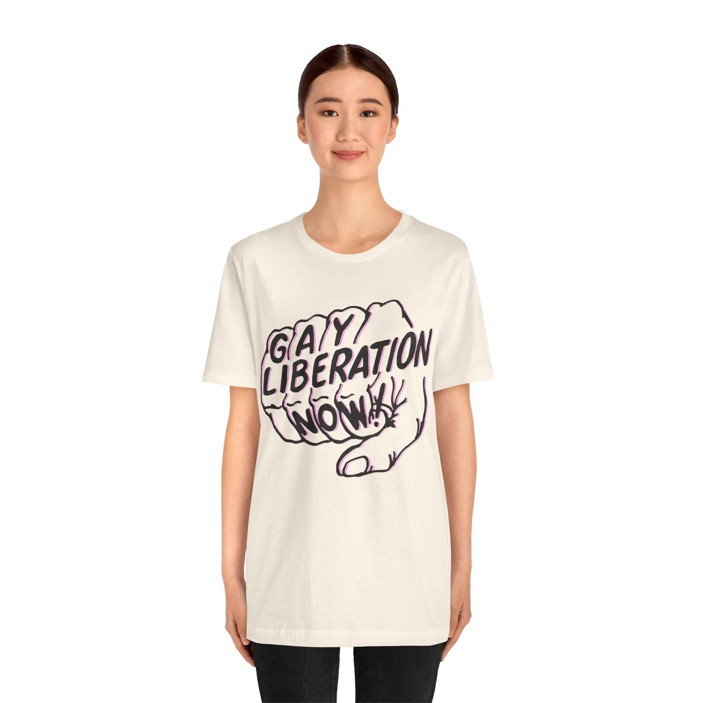 Gay Liberation Now! (Replica 70's Gay Rights Shirt/Vintage Gay Protest Shirt)