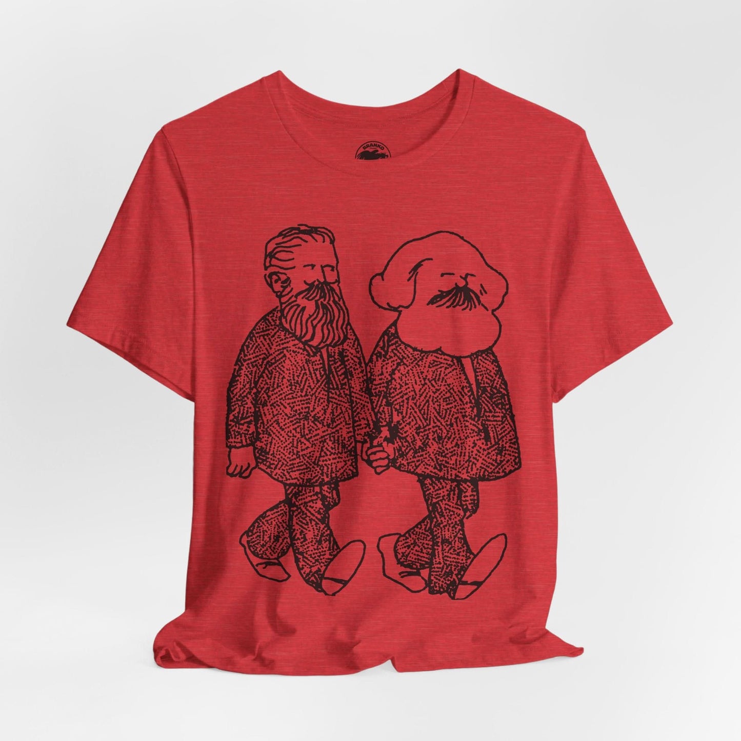 Gay Marx and Engels (Illustration from early 70's Gay Liberator)