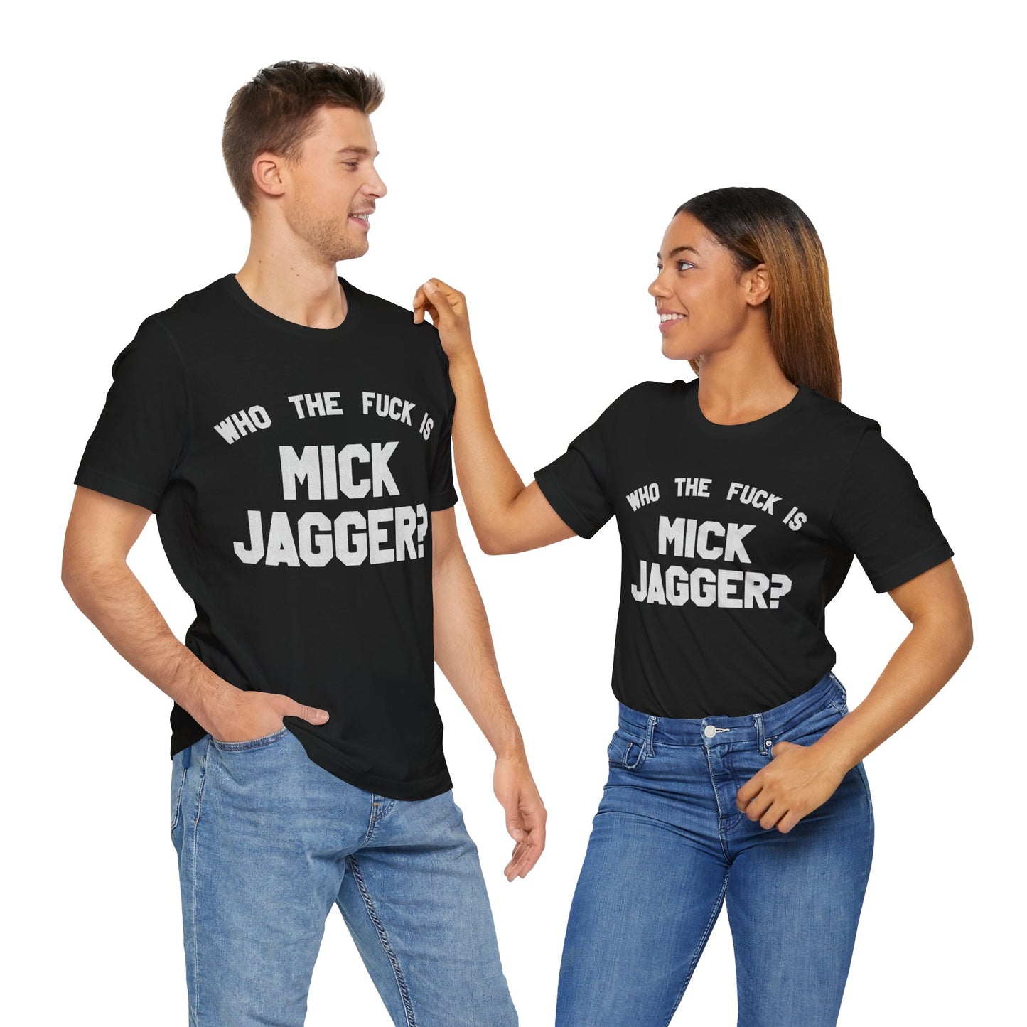 Who the Fuck is Mick Jagger? (Replica 1975 Keith Richards Tour of the Americas Shirt)