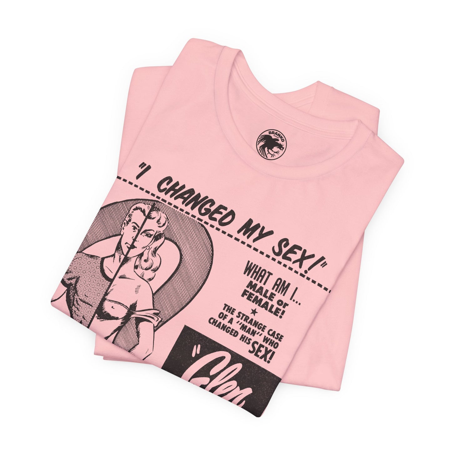 Glen or Glenda? (Large scale graphic with vintage print effect/Ed Wood Shirt)