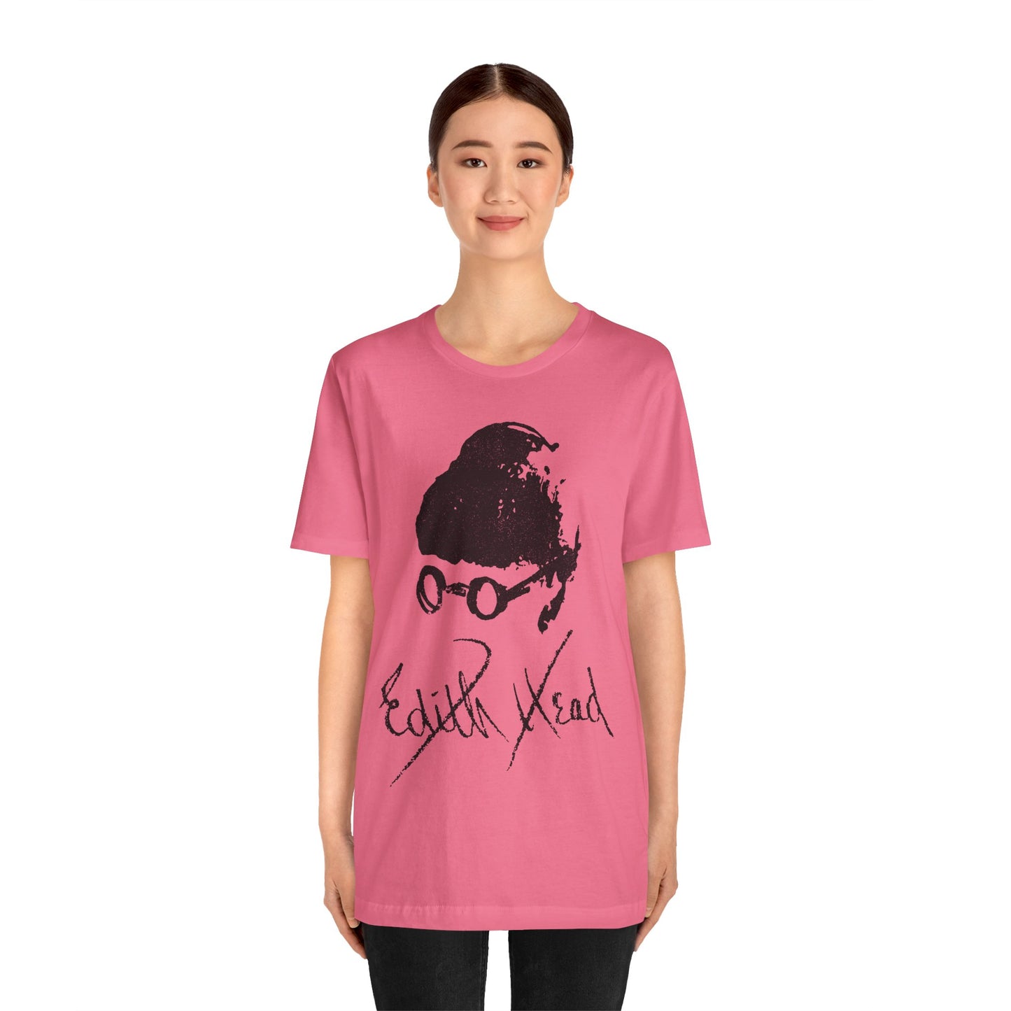 Edith Head (Self Portrait and Signature with Vintage Effect)