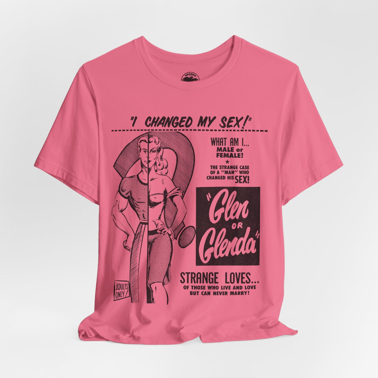 Glen or Glenda? (Large scale graphic with vintage print effect/Ed Wood Shirt)