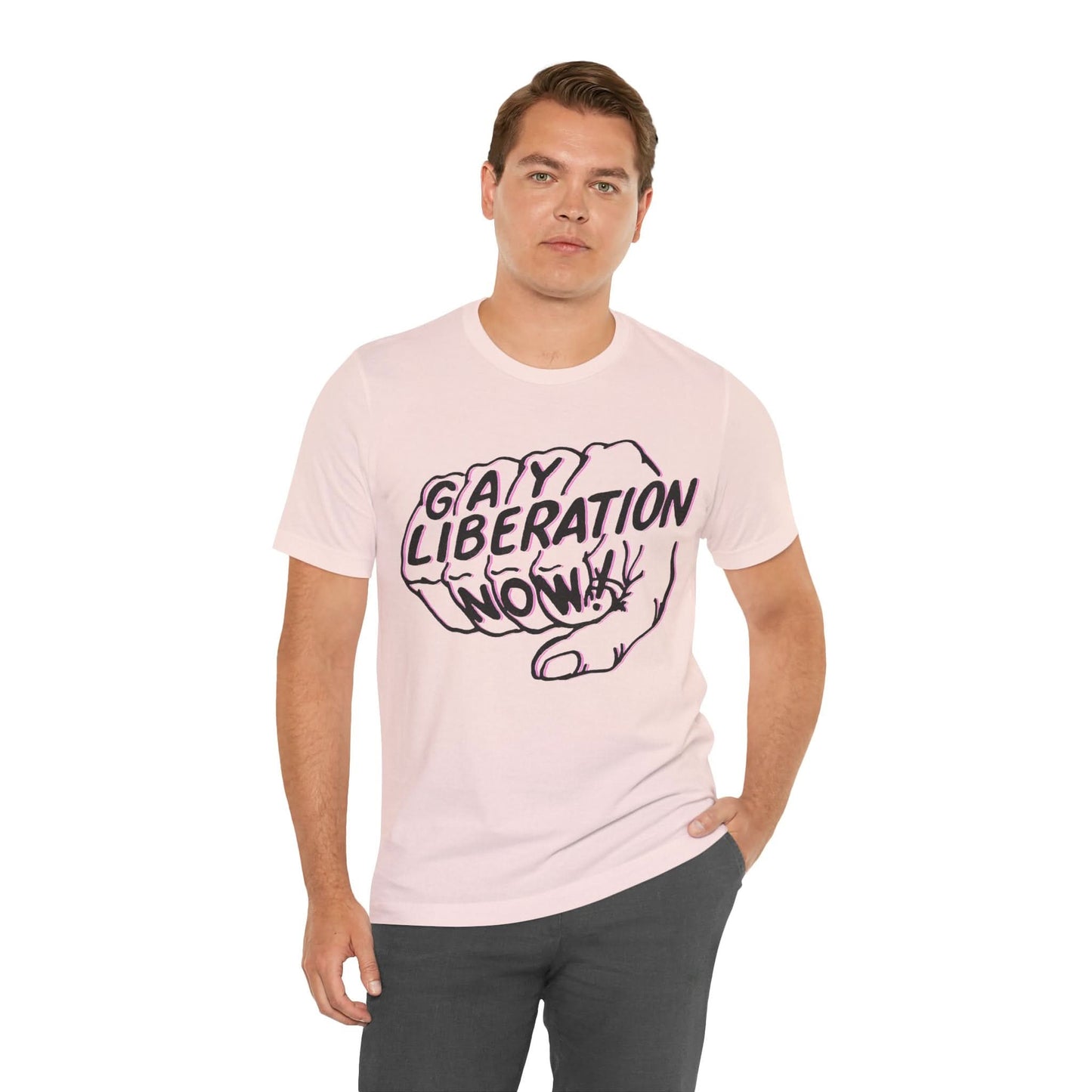 Gay Liberation Now! (Replica 70's Gay Rights Shirt/Vintage Gay Protest Shirt)