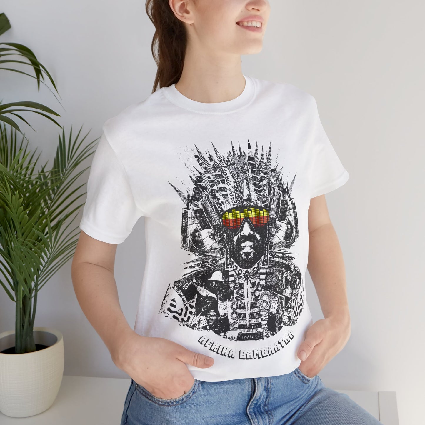 Afrika Bambaataa (Oversized Street Art Graphic/Montage/Afrika Bambaataa Shirt)