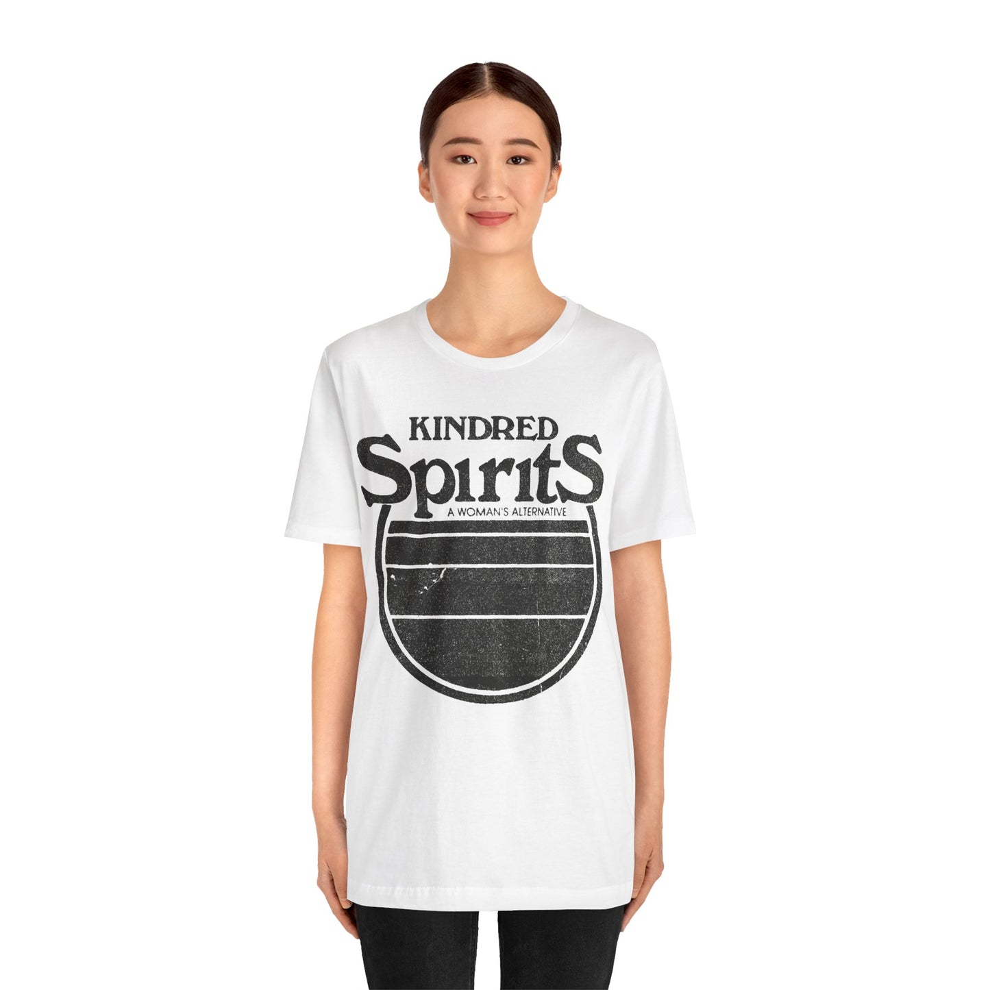 Kindred Spirits (Houston Lesbian Bar/1980-1989/Logo with Vintage Print Effect)