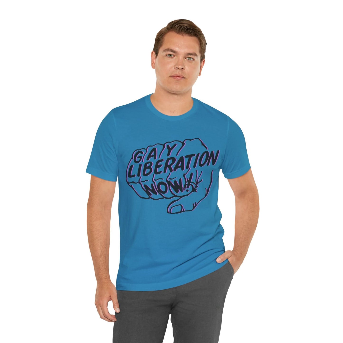 Gay Liberation Now! (Replica 70's Gay Rights Shirt/Vintage Gay Protest Shirt)