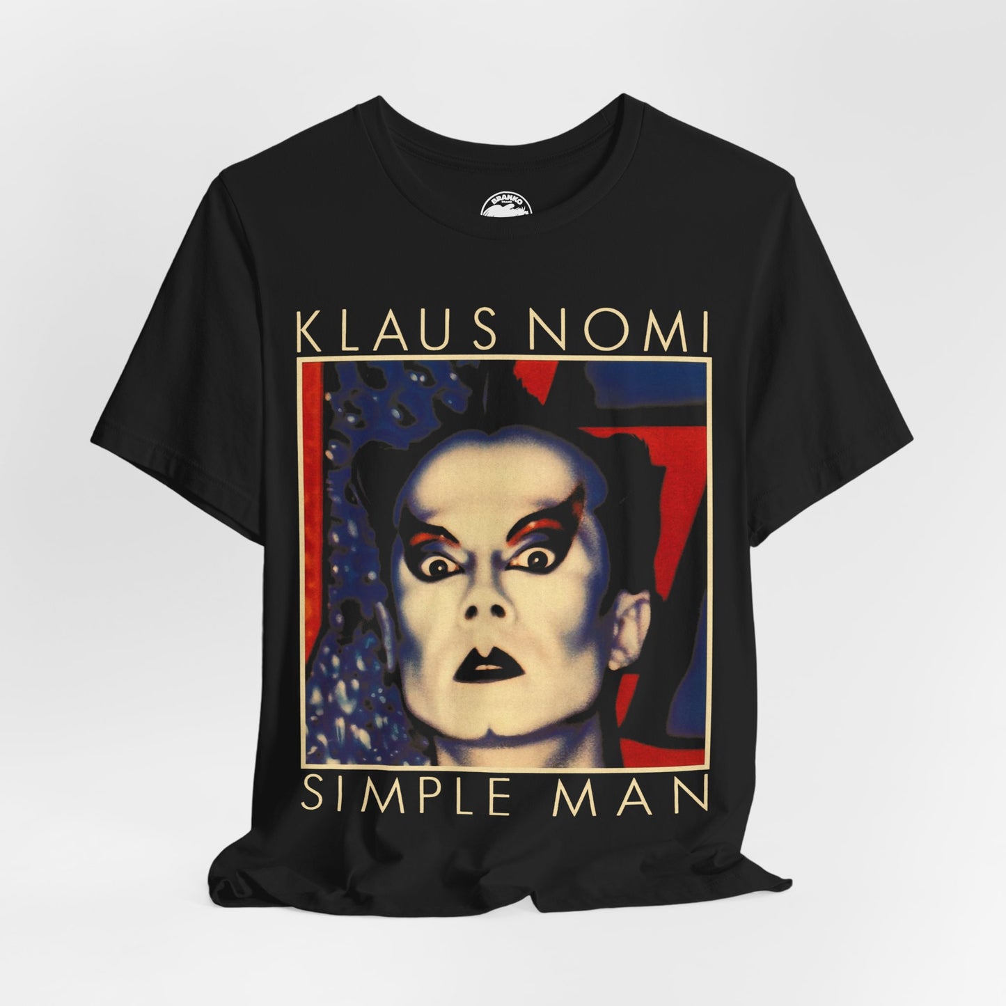 Klaus Nomi (Simple Man/Large Graphic with Vintage Print Effect/Klaus Nomi Shirt)