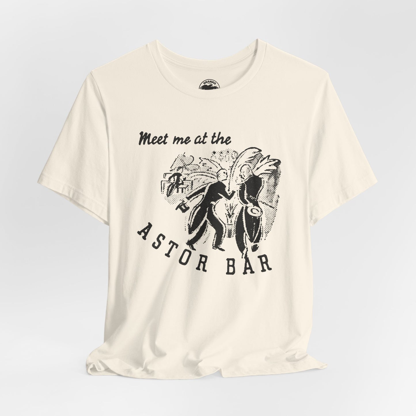The Astor Bar (Historic New York City Gay Bar/1910-1967/Astor Hotel Times Square/Image on Shirt from 1920's Matchbook)