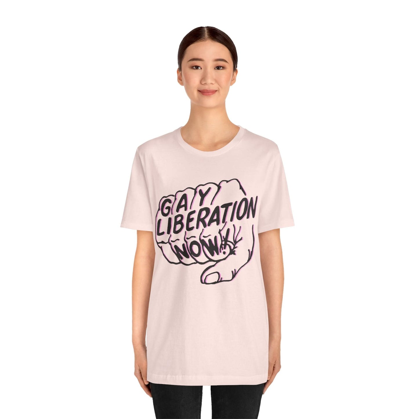 Gay Liberation Now! (Replica 70's Gay Rights Shirt/Vintage Gay Protest Shirt)