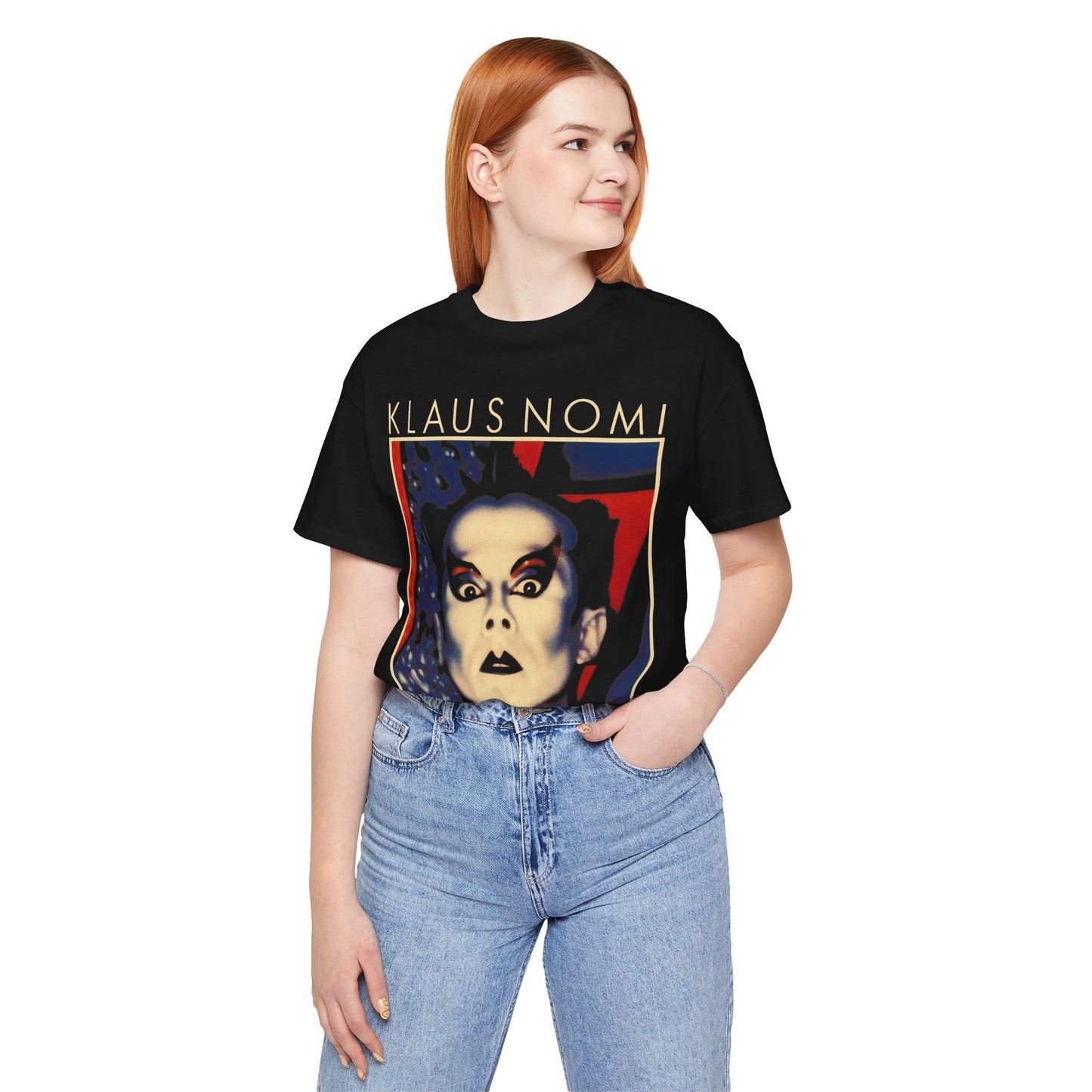 Klaus Nomi (Simple Man/Large Graphic with Vintage Print Effect/Klaus Nomi Shirt)