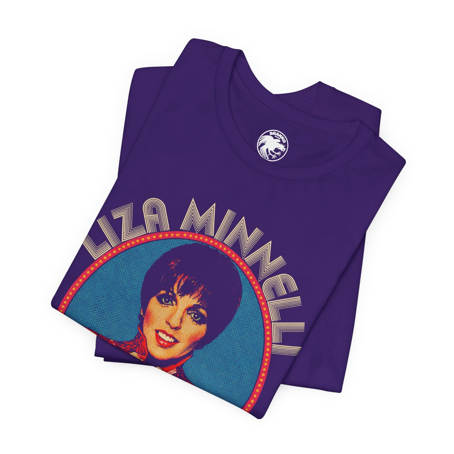 Liza Minnelli (Replica 70's Souvenir Shirt/Pop Art Style with Vintage Print Effect/Liza Minnelli Shirt)