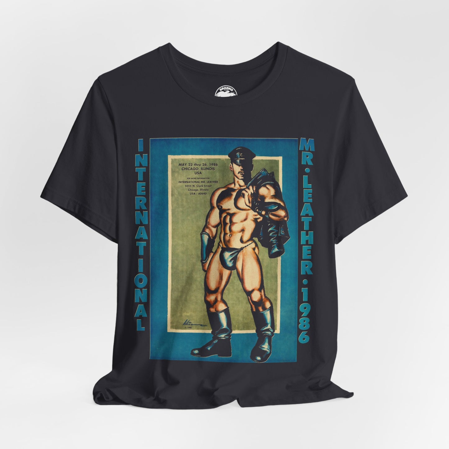 International Mr. Leather 1986 (Replica Promo Shirt/Gay Leatherman Contest/Vintage Gay Leather)