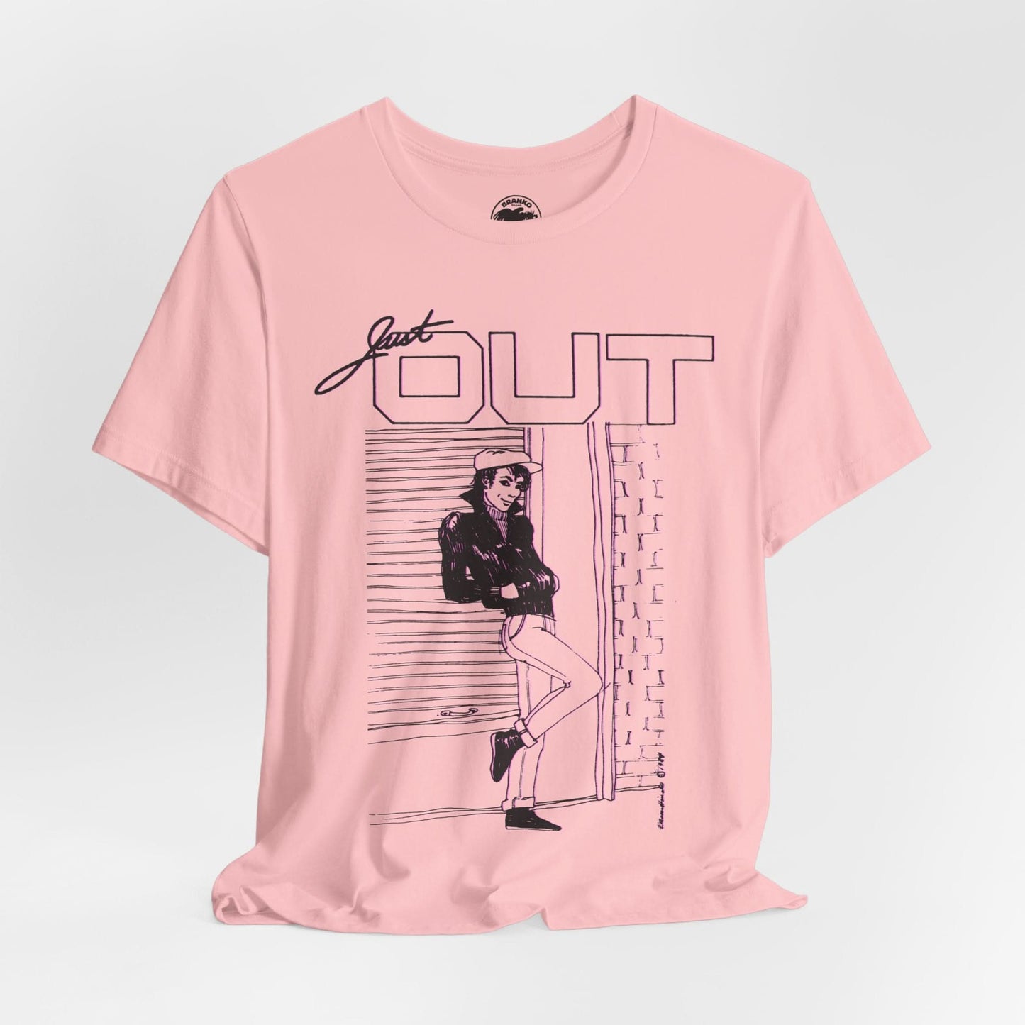 Just Out (Portland Gay and Lesbian Newspaper/1983-2013/Replica mid-80's Promo Shirt)