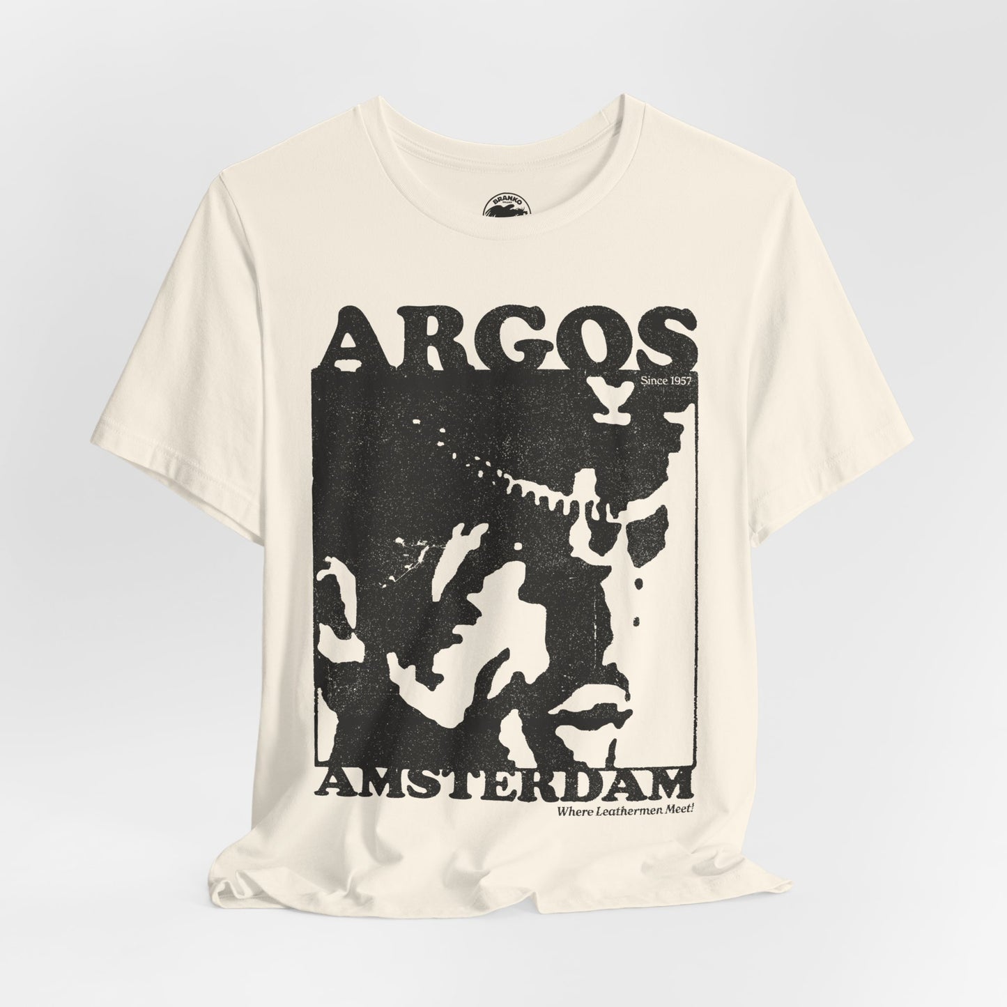 Argos (Iconic Amsterdam Leather Bar 1957-2015/Where Leathermen Meet/Logo with Vintage Effect)