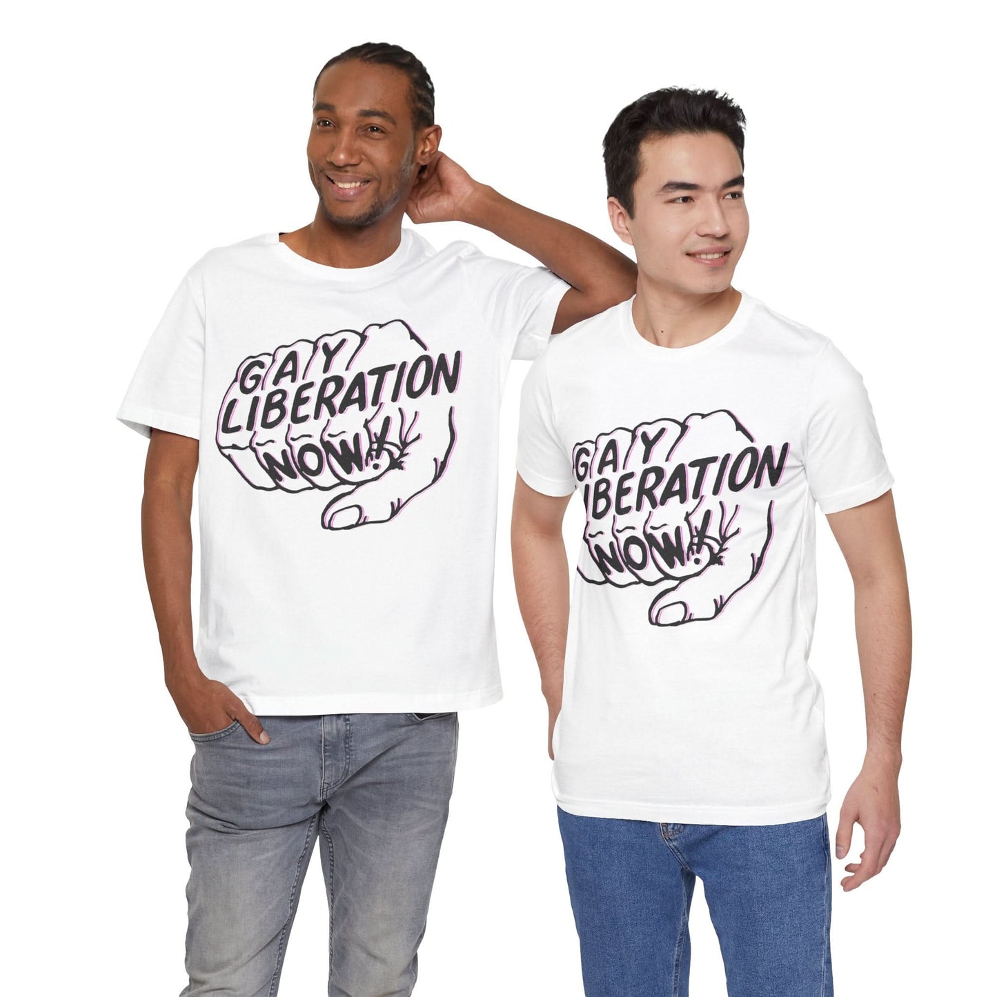 Gay Liberation Now! (Replica 70's Gay Rights Shirt/Vintage Gay Protest Shirt)