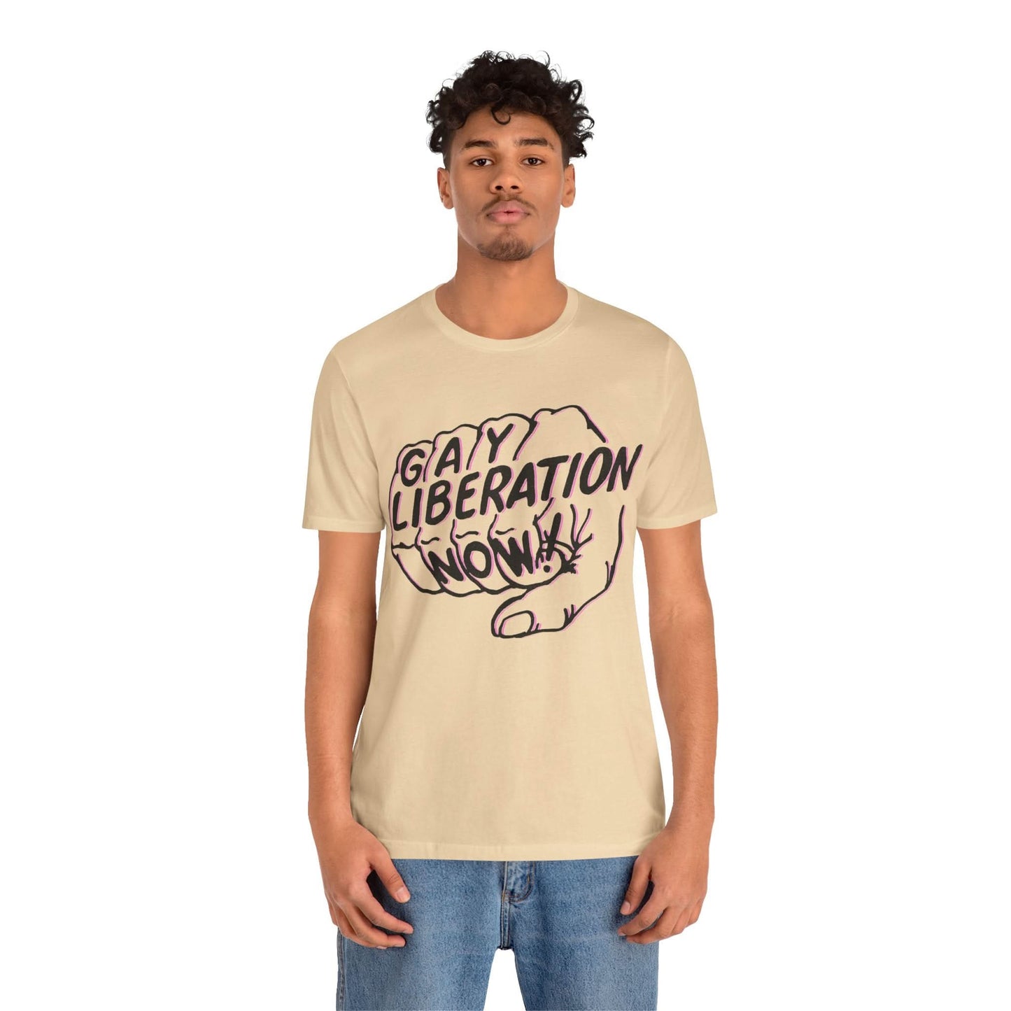 Gay Liberation Now! (Replica 70's Gay Rights Shirt/Vintage Gay Protest Shirt)