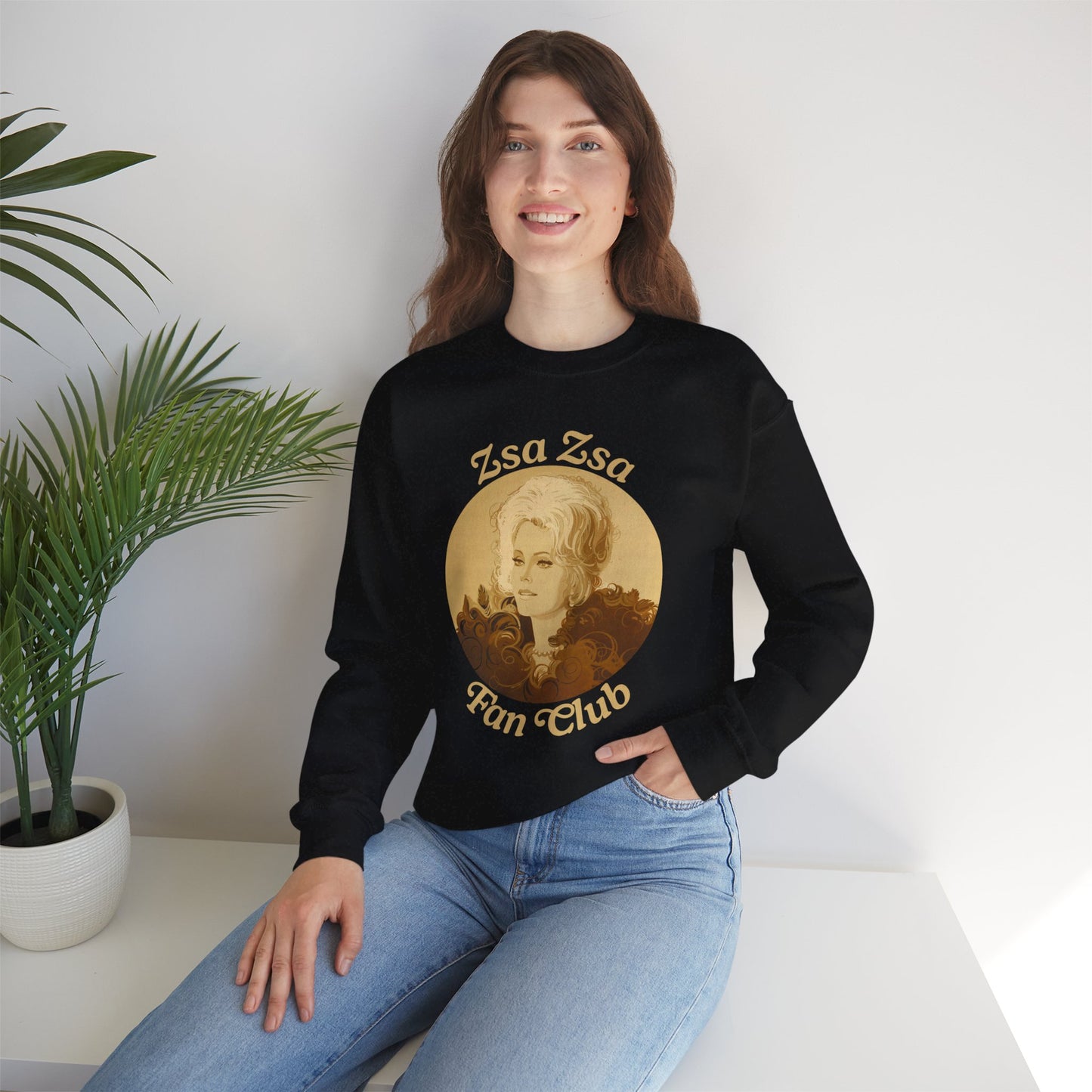 Zsa Zsa Fan Club Sweatshirt (Zsa Zsa Gabor Portrait from Dean Martin's Roast)