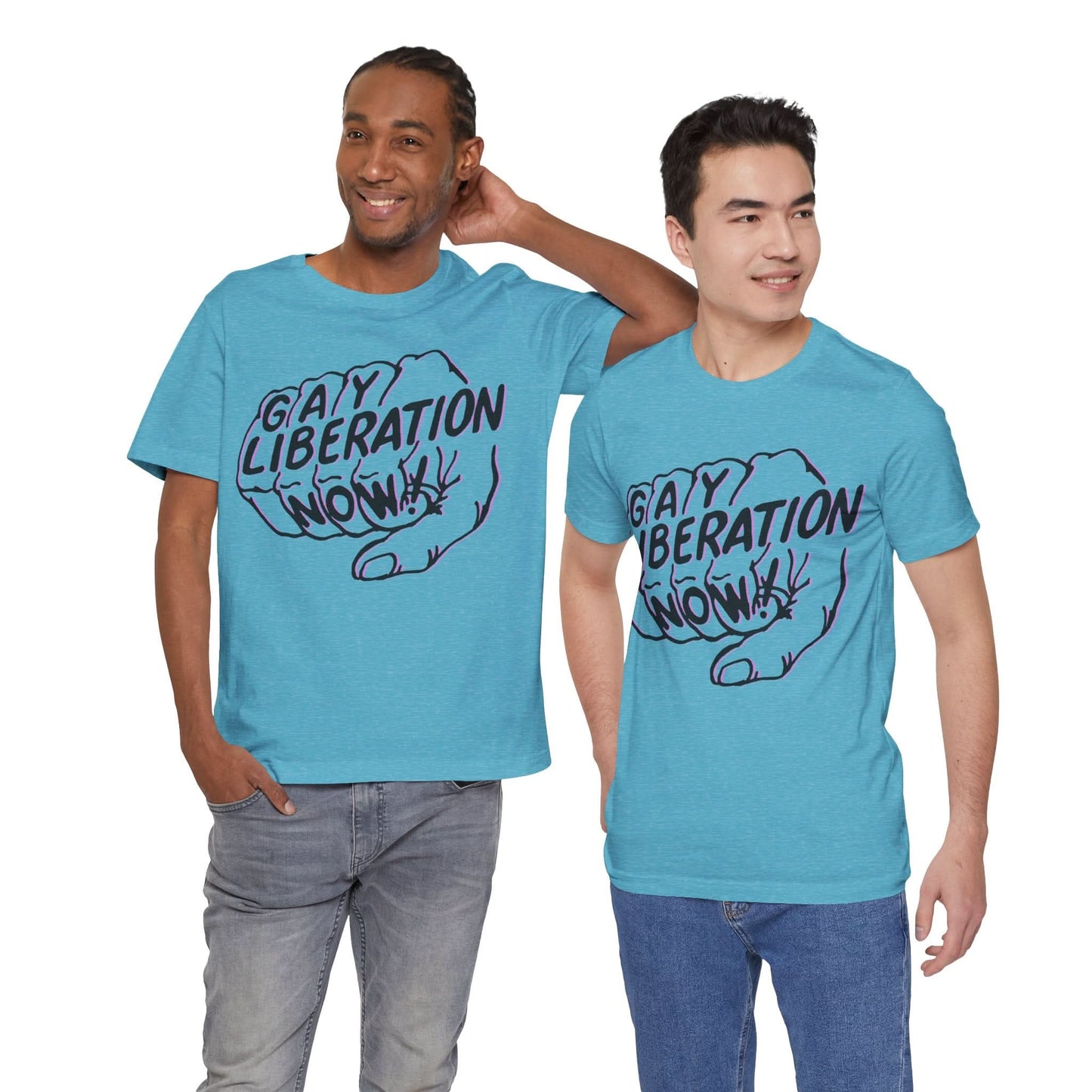 Gay Liberation Now! (Replica 70's Gay Rights Shirt/Vintage Gay Protest Shirt)