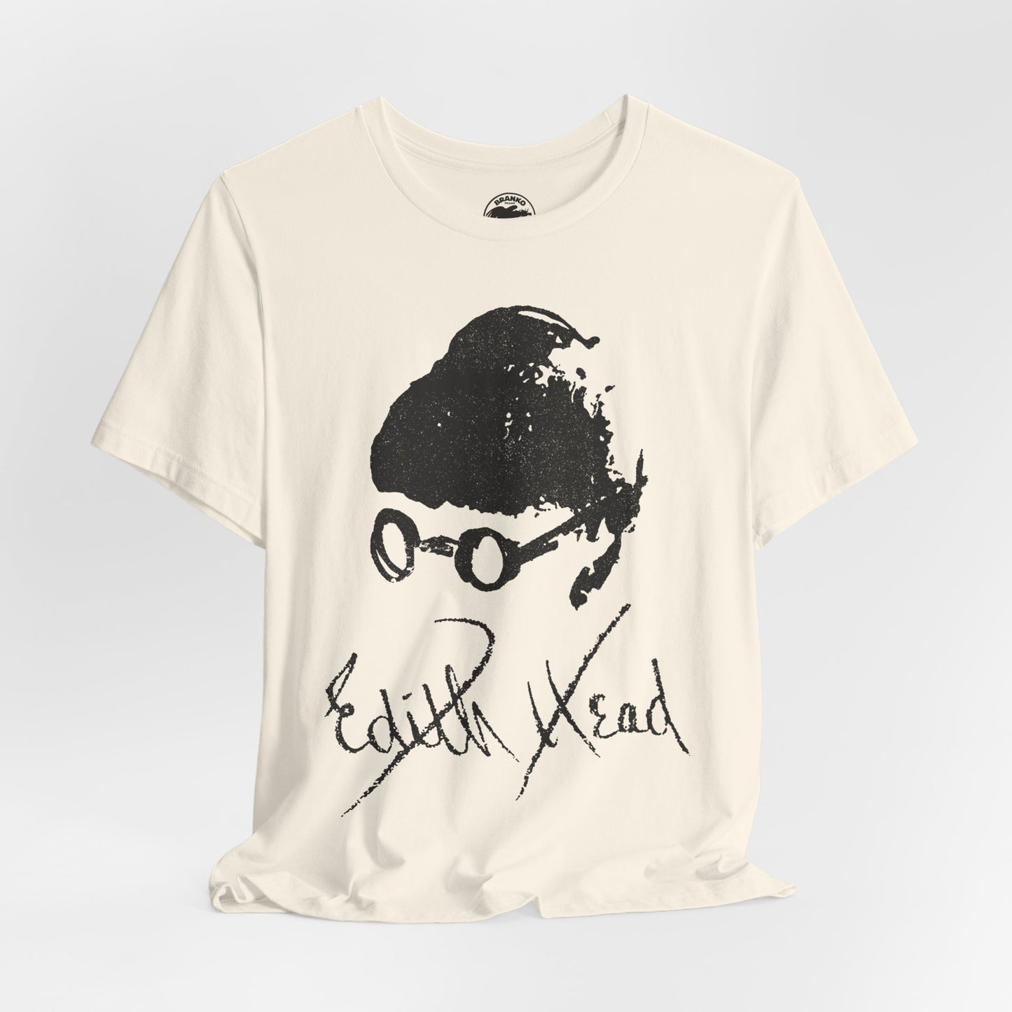 Edith Head (Self Portrait and Signature with Vintage Effect)