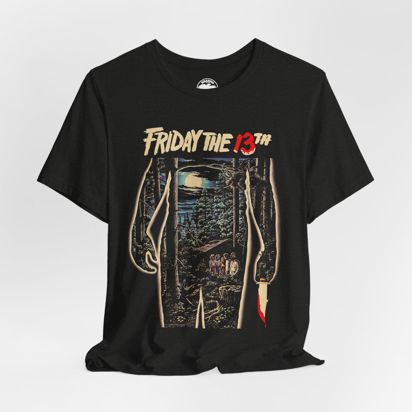 Friday the 13th (1980) — Part 1 (Oversized Promo Image with Vintage Print Effect)