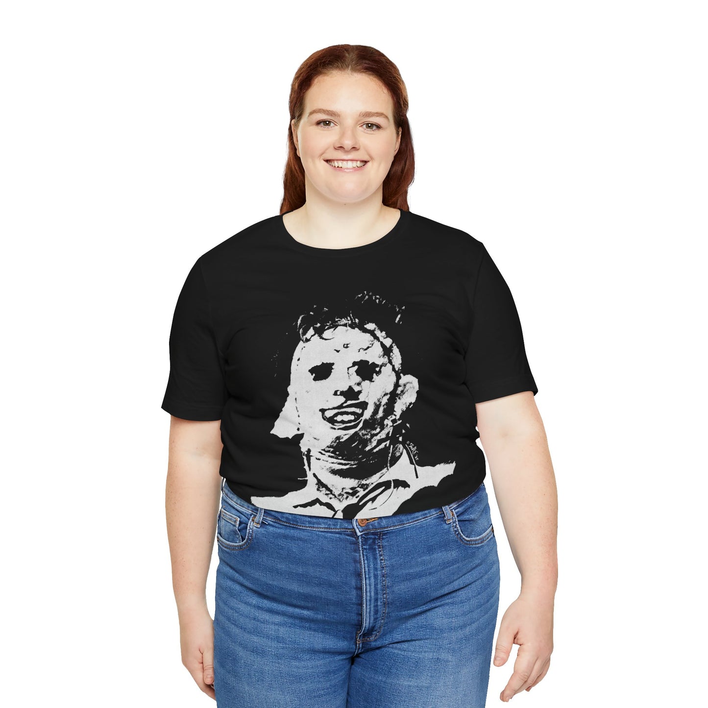 Leatherface (1985 Illustration by Guy Juke/Texas Chainsaw Massacre Shirt)