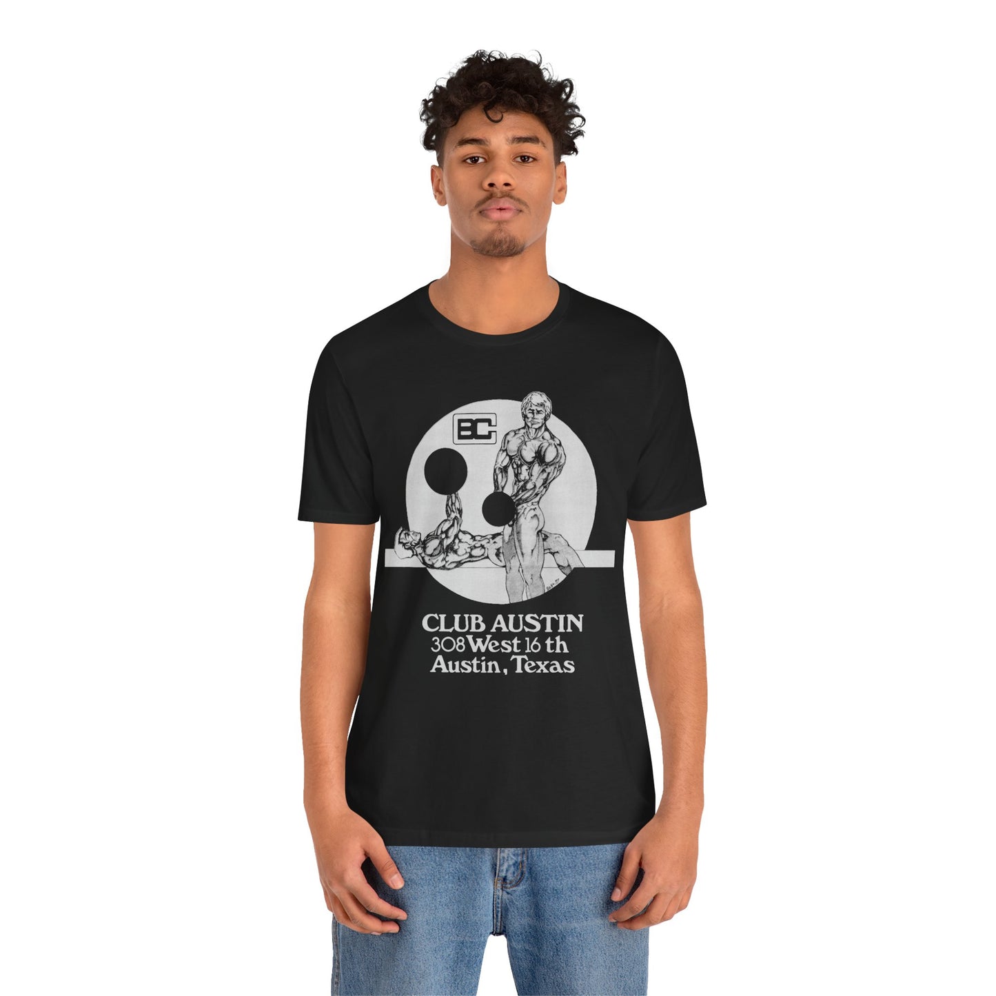 Club Austin (Replica Austin Club Bath Chain Promo Shirt/Gay Bathhouse/Club Baths Shirt)