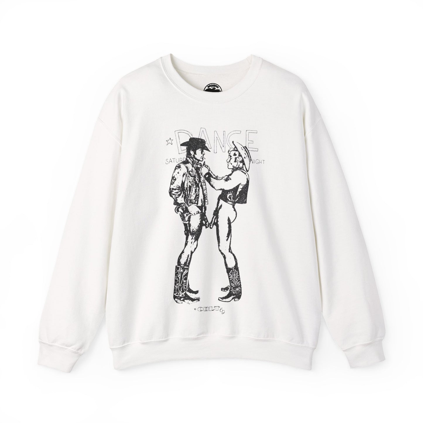 Longhorns - Dance Sweatshirt(Jim French Cowboys with Vintage Punk Effect/1969 Colt Album/Appropriated by Malcolm McLaren & Vivienne Westwood)