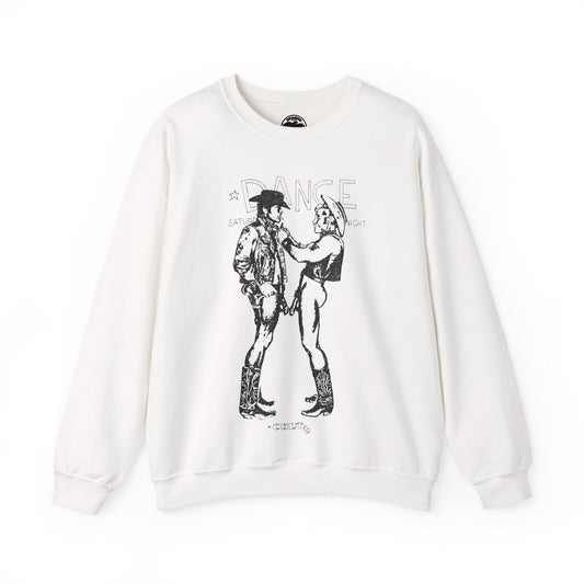 Longhorns - Dance Sweatshirt(Jim French Cowboys with Vintage Punk Effect/1969 Colt Album/Appropriated by Malcolm McLaren & Vivienne Westwood)