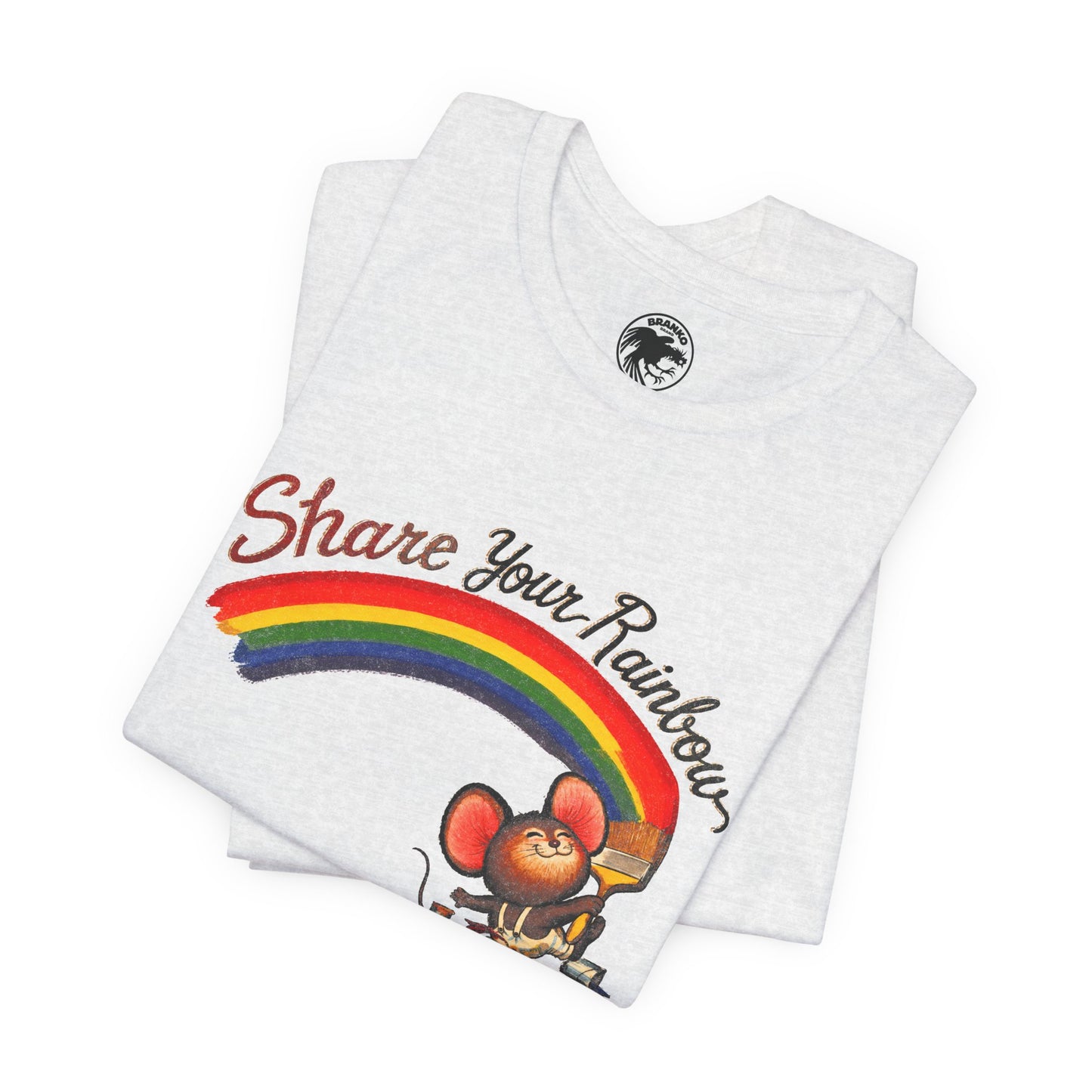 Share Your Rainbow (Replica 70's Iron-On Transfer Graphic)