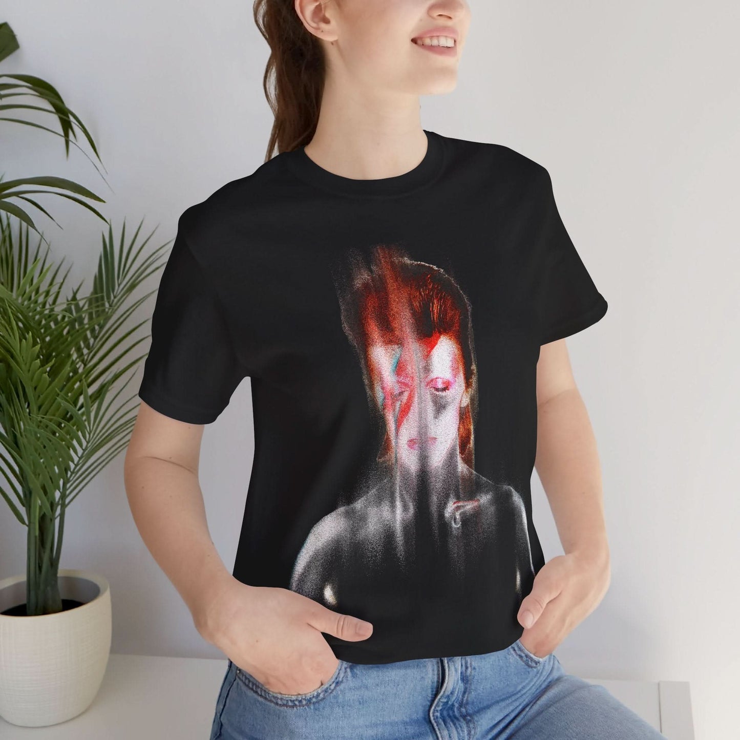David Bowie (Aladdin Sane Imaage with Dust Effect/Ziggy stardust shirt/David Bowie Shirt)