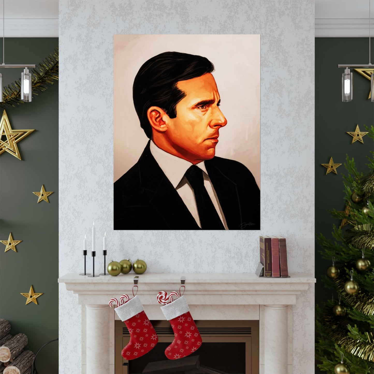 Michael Scott Portrait Poster (The Office Michael Scott/Steve Carrel/The Office Poster)