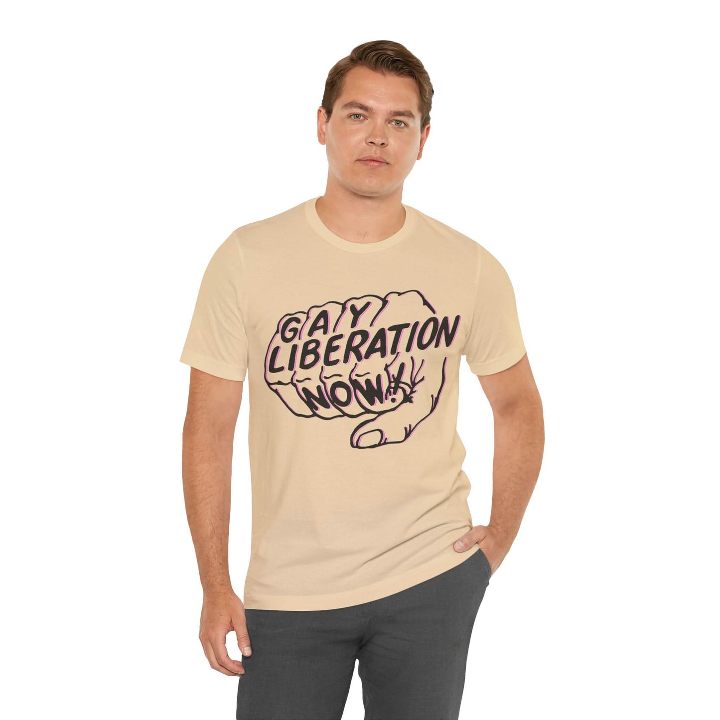 Gay Liberation Now! (Replica 70's Gay Rights Shirt/Vintage Gay Protest Shirt)
