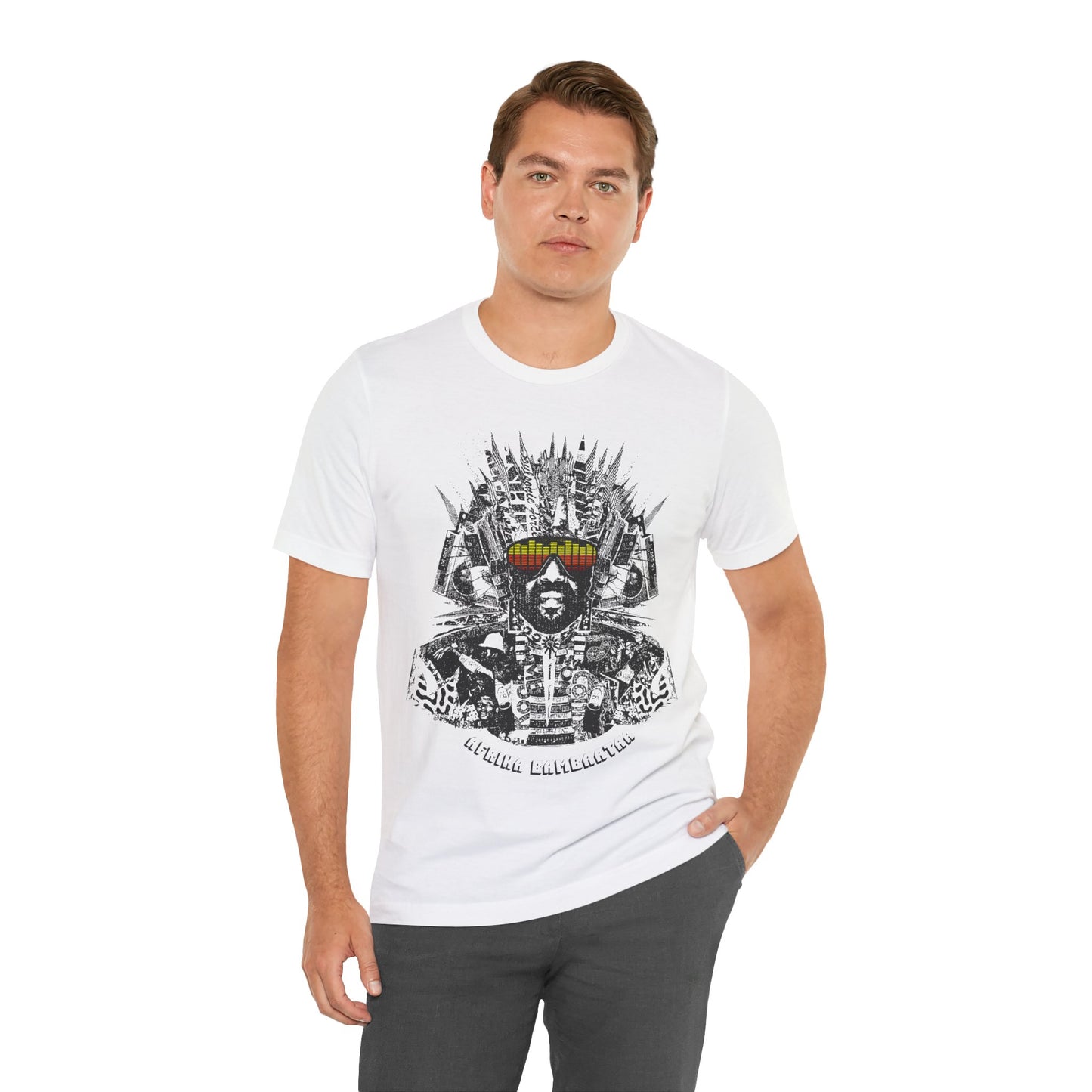 Afrika Bambaataa (Oversized Street Art Graphic/Montage/Afrika Bambaataa Shirt)