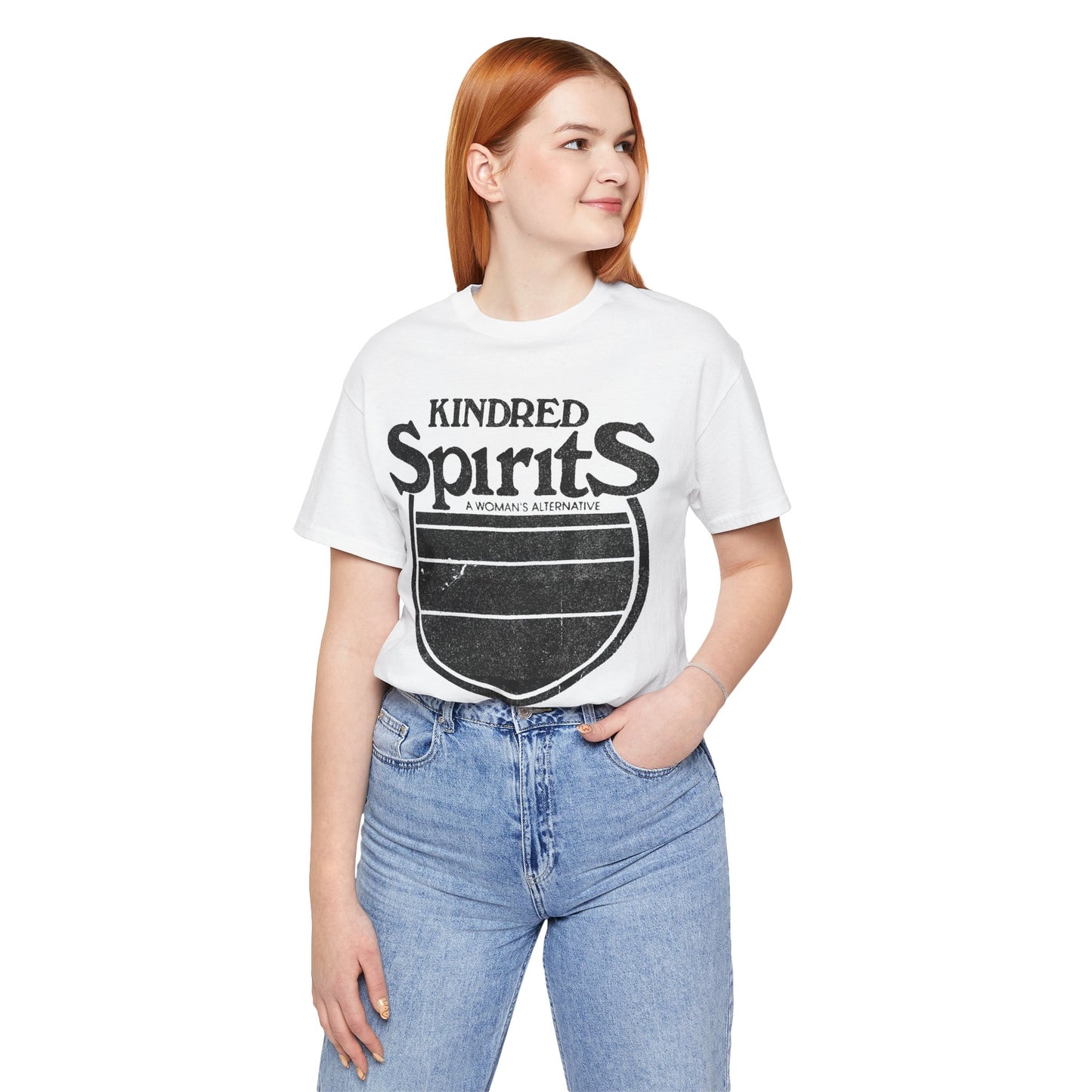 Kindred Spirits (Houston Lesbian Bar/1980-1989/Logo with Vintage Print Effect)