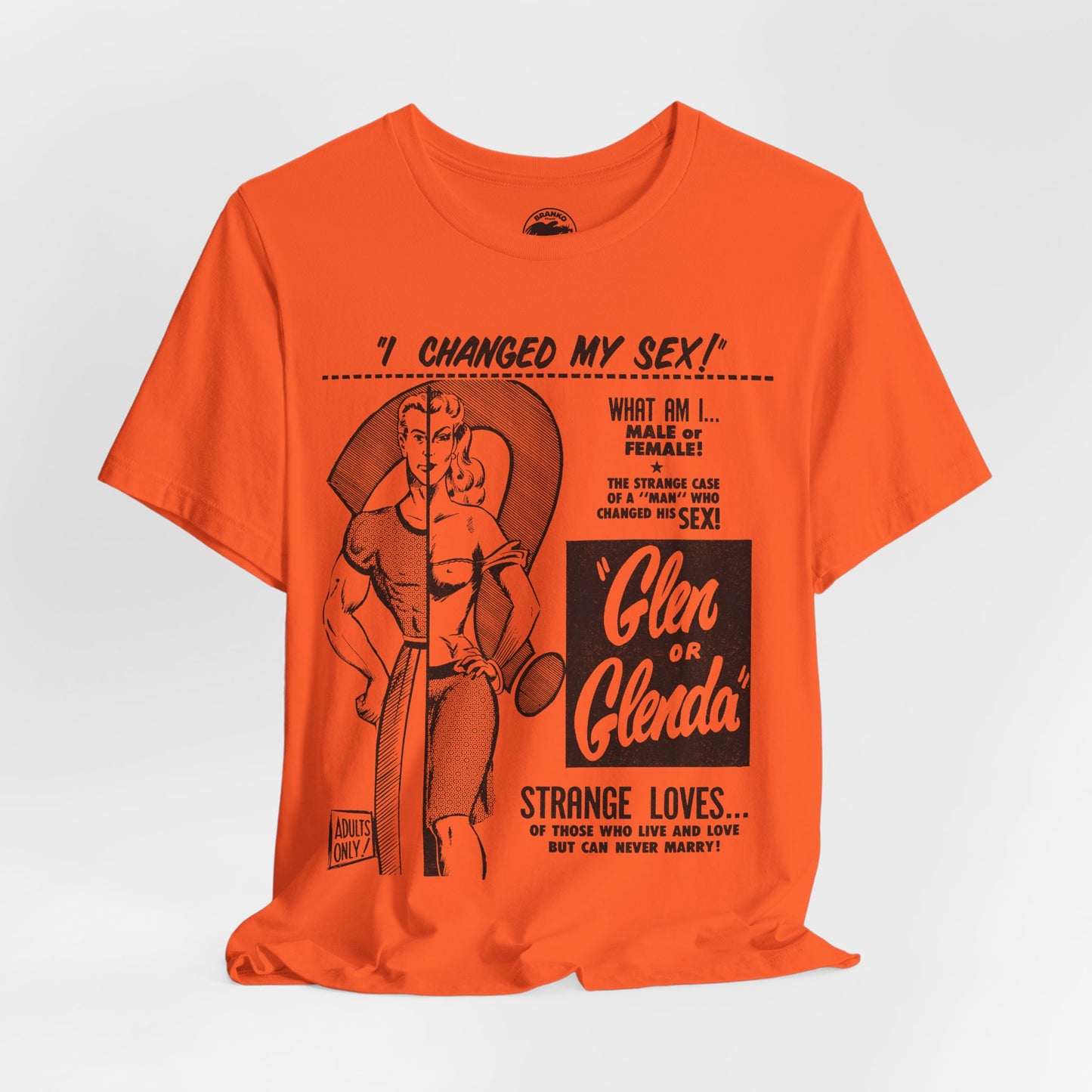 Glen or Glenda? (Large scale graphic with vintage print effect/Ed Wood Shirt)