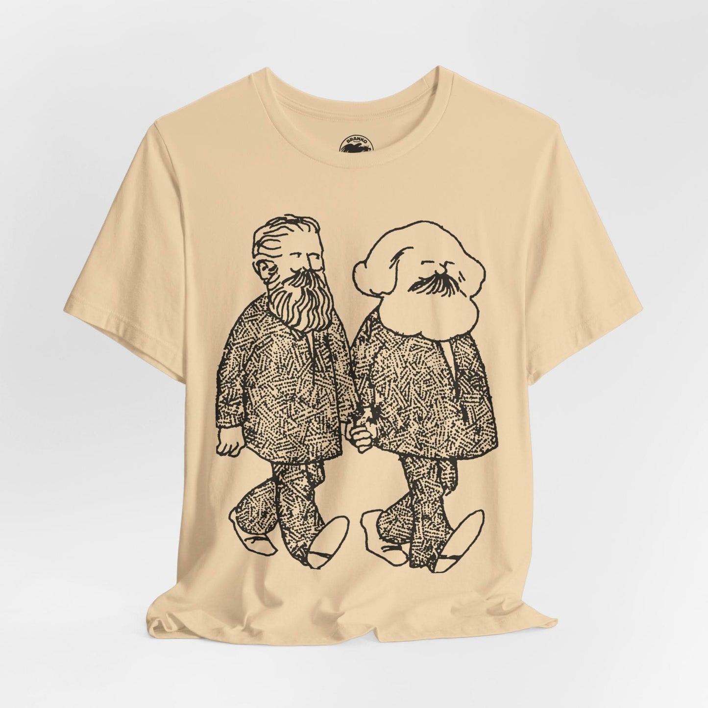 Gay Marx and Engels (Illustration from early 70's Gay Liberator)