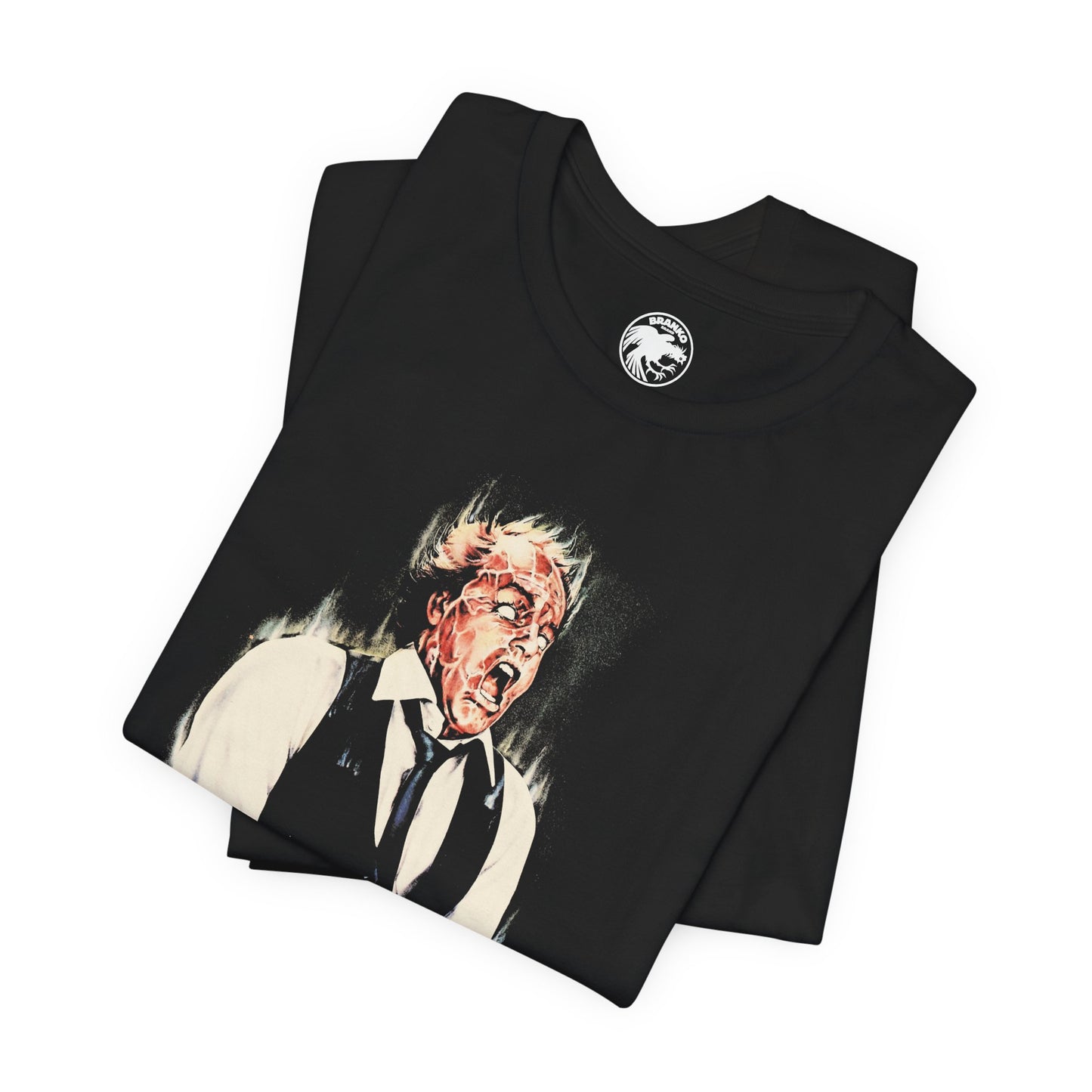Scanners (Michael Ironside Image with Vintage Print Effect/David Cronenberg/Scanners Movie Shirt/Scanners Kronenberg)