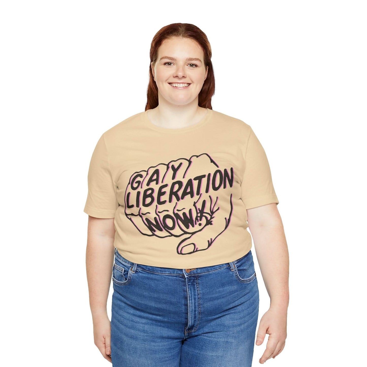 Gay Liberation Now! (Replica 70's Gay Rights Shirt/Vintage Gay Protest Shirt)