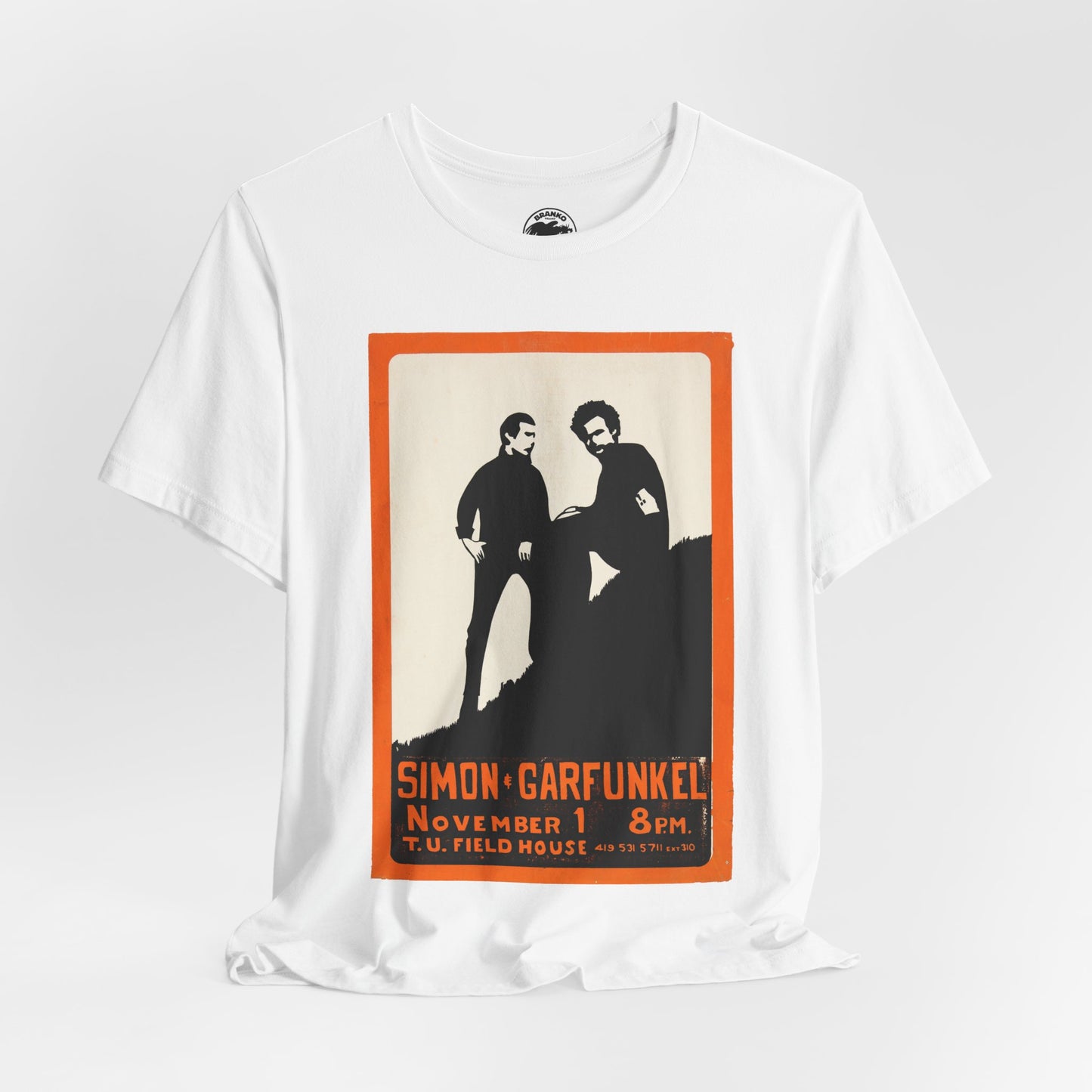 Simon & Garfunkel (Image from silk screened concert poster/mid-60's)