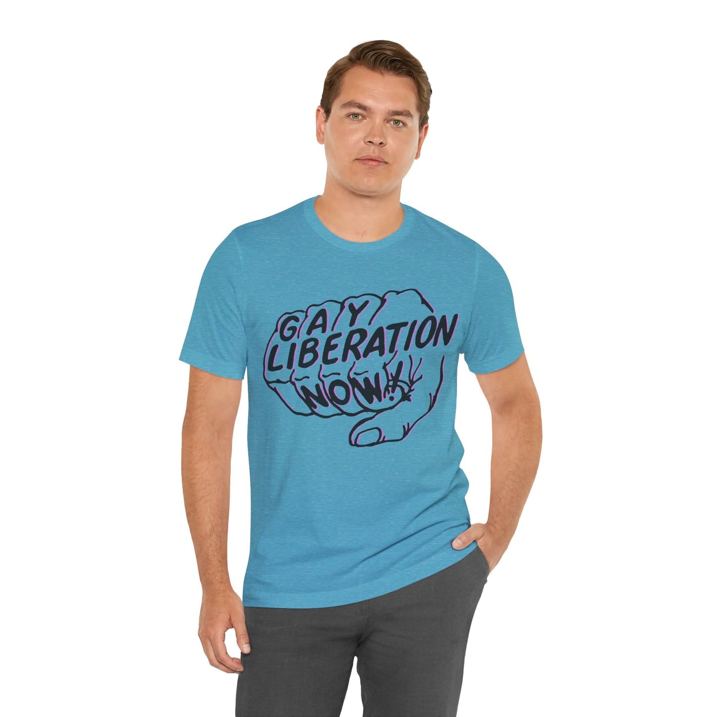 Gay Liberation Now! (Replica 70's Gay Rights Shirt/Vintage Gay Protest Shirt)