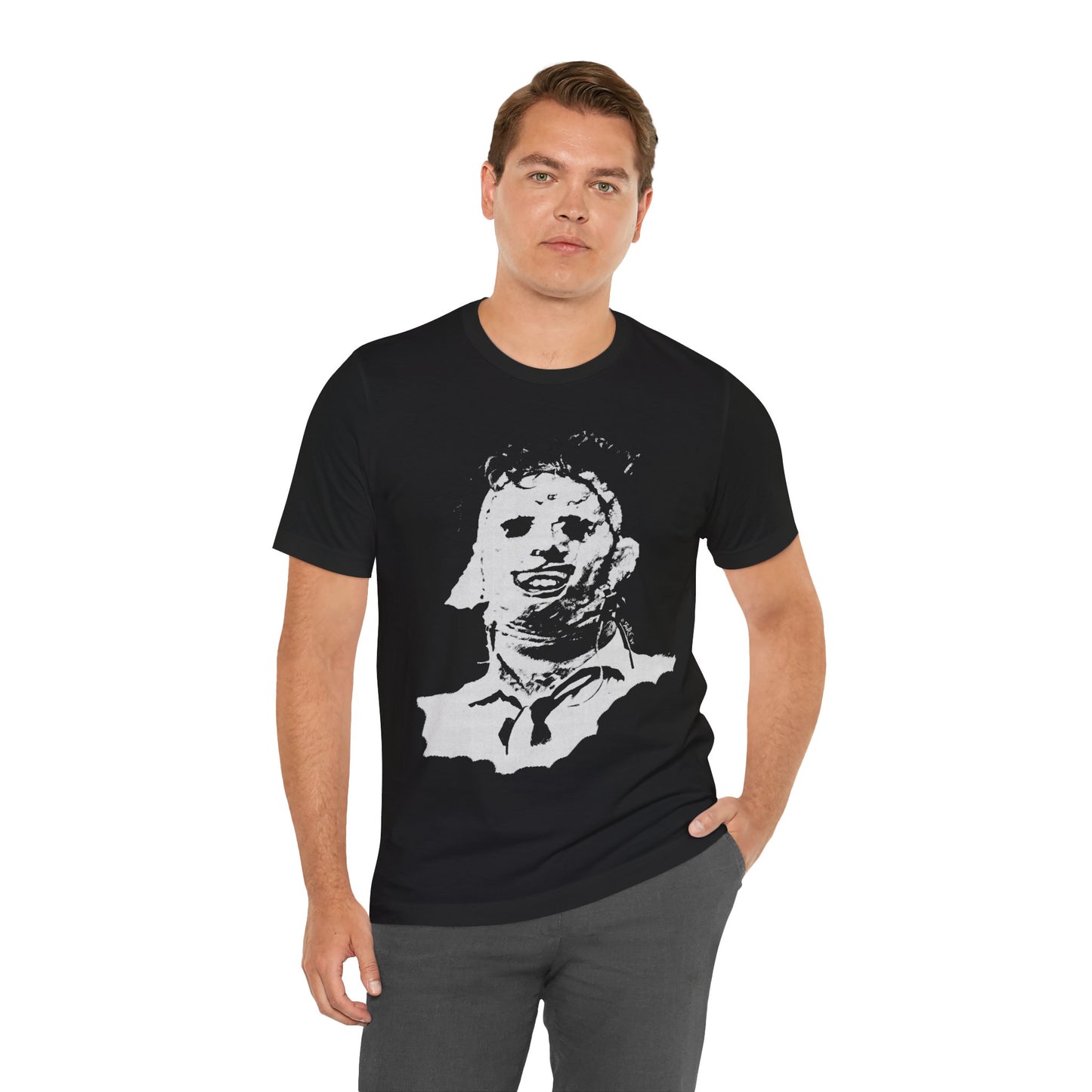 Leatherface (1985 Illustration by Guy Juke/Texas Chainsaw Massacre Shirt)