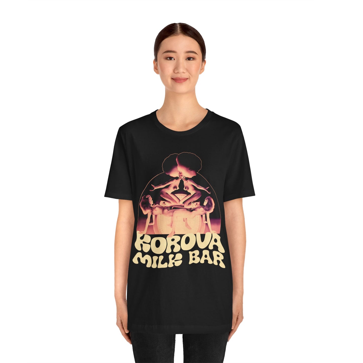 Korova Milk Bar (A Clockwork Orange Droog Bar/Fictional Promo Shirt)