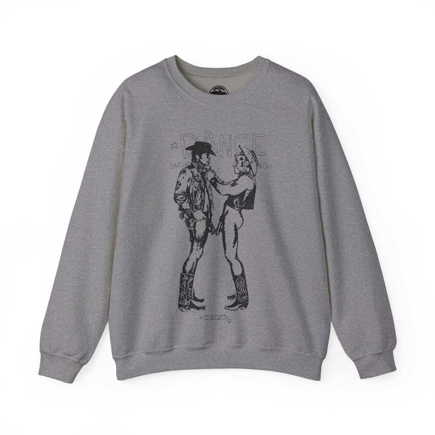 Longhorns - Dance Sweatshirt(Jim French Cowboys with Vintage Punk Effect/1969 Colt Album/Appropriated by Malcolm McLaren & Vivienne Westwood)