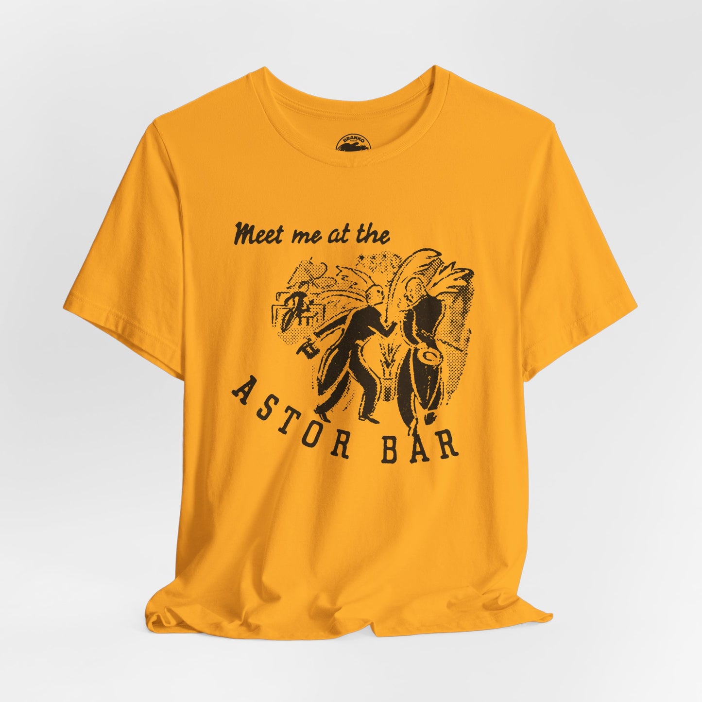 The Astor Bar (Historic New York City Gay Bar/1910-1967/Astor Hotel Times Square/Image on Shirt from 1920's Matchbook)