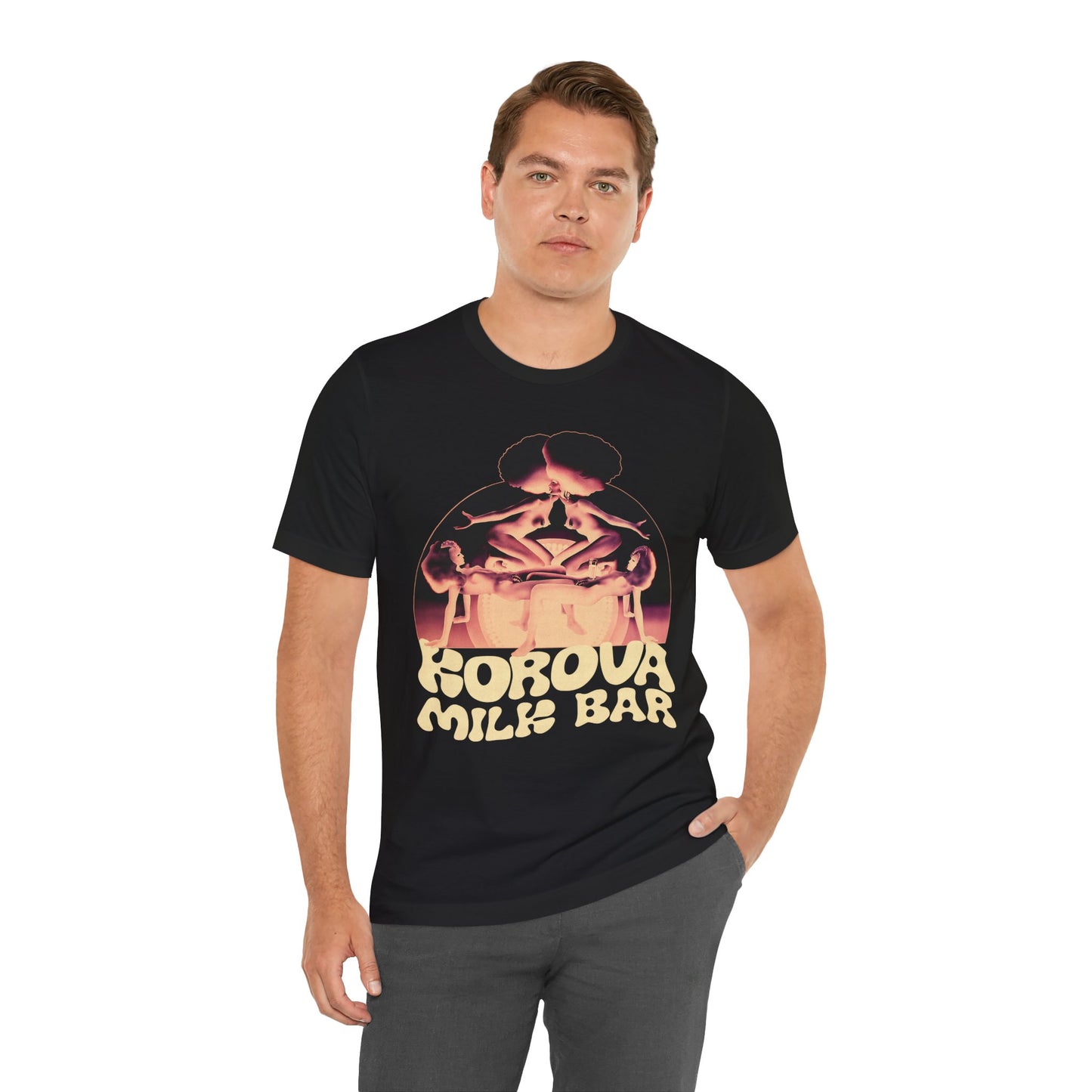 Korova Milk Bar (A Clockwork Orange Droog Bar/Fictional Promo Shirt)