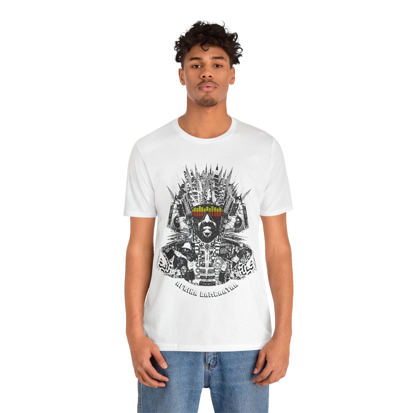 Afrika Bambaataa (Oversized Street Art Graphic/Montage/Afrika Bambaataa Shirt)